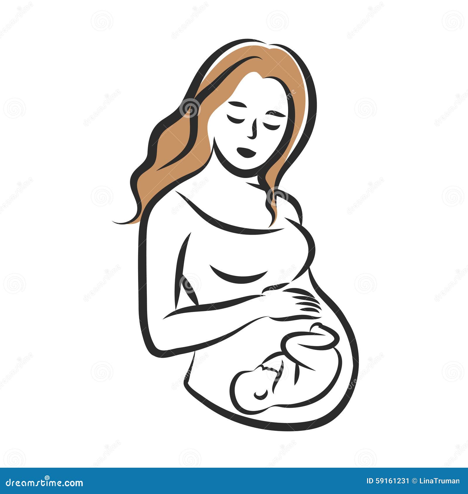 Беременная женщина Графика