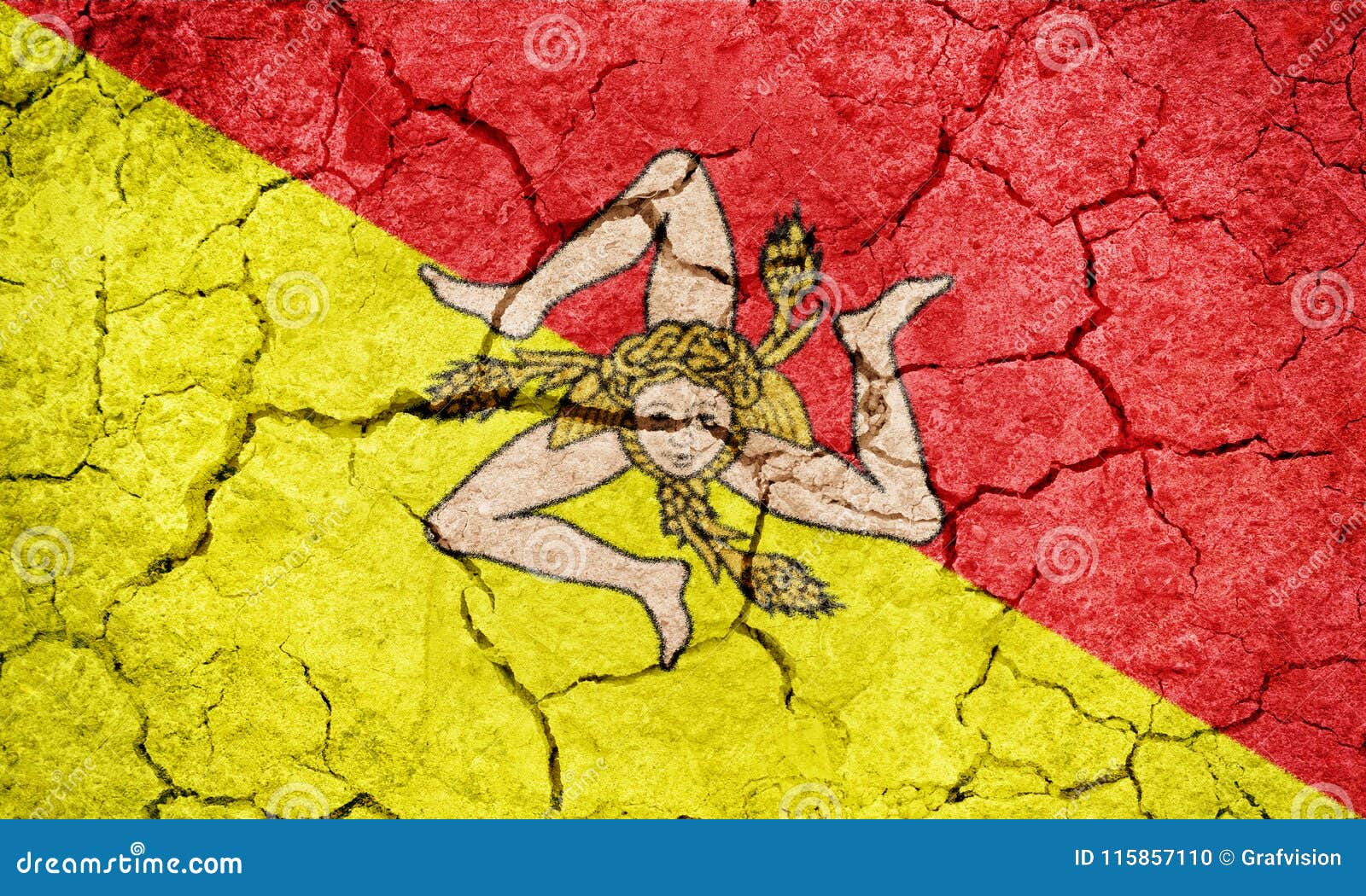флаг островов мэн и сицилия