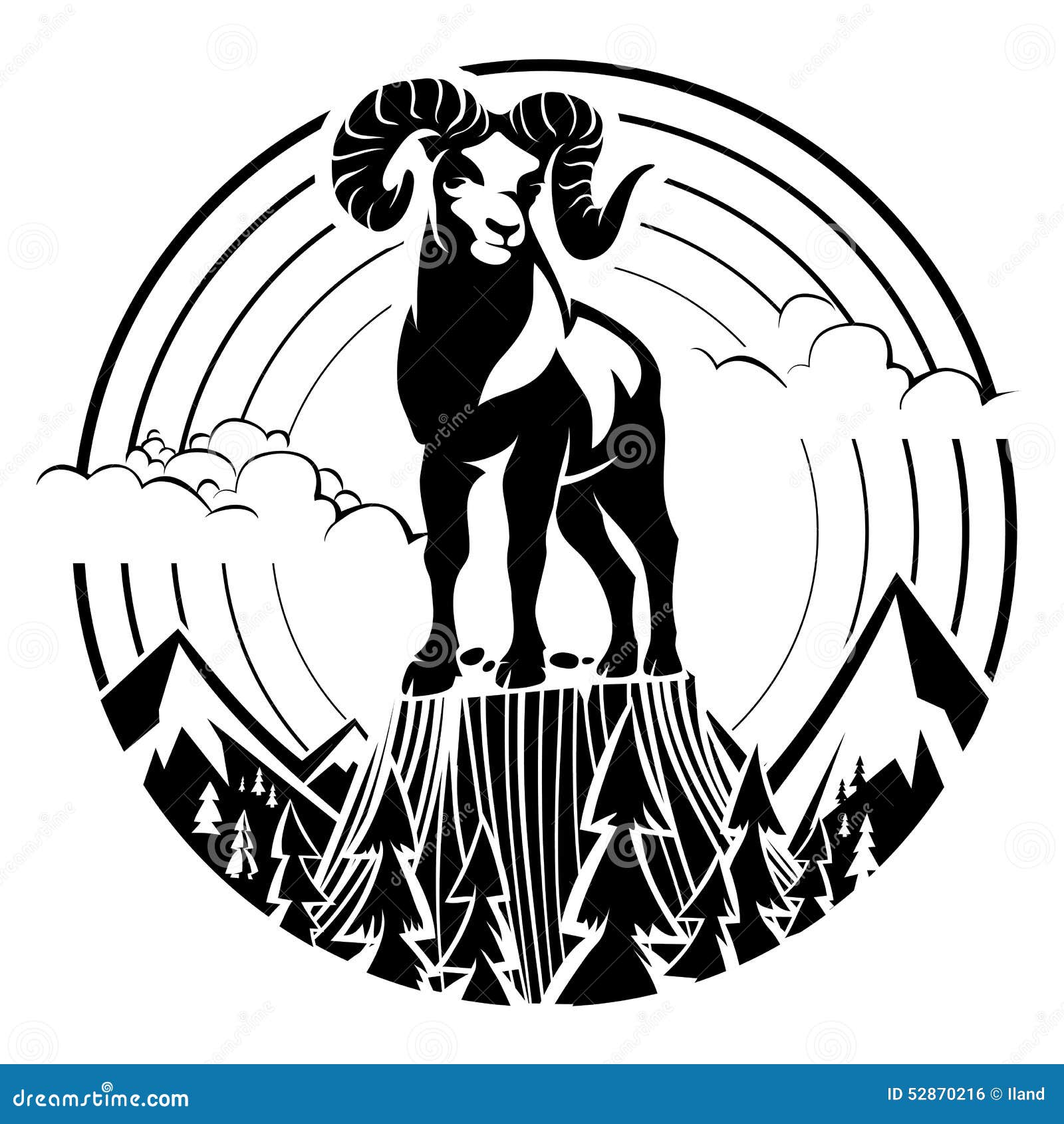 Горный козел логотип