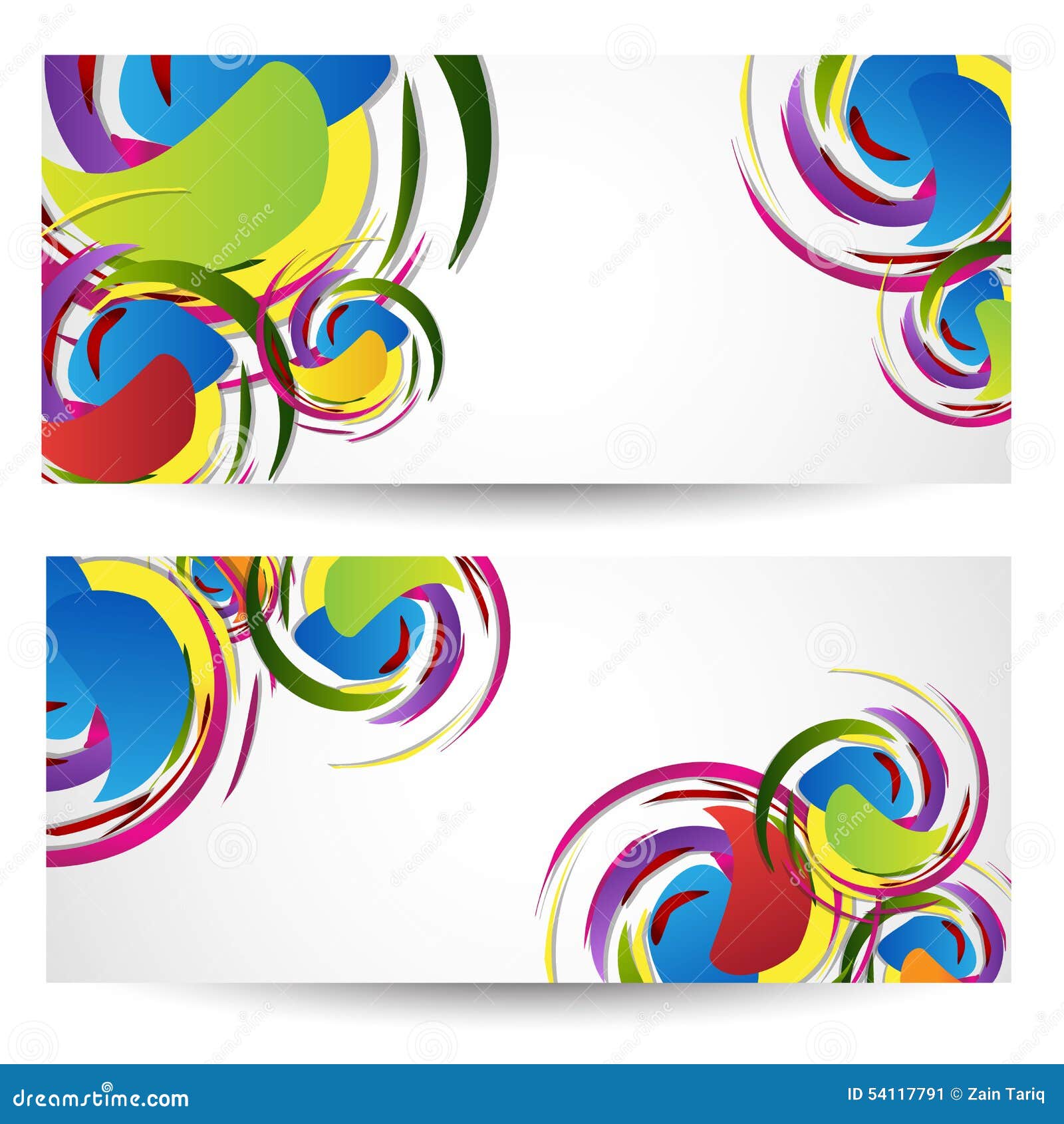 Современные знамя/заголовки Иллюстрация вектора - иллюстрации ...