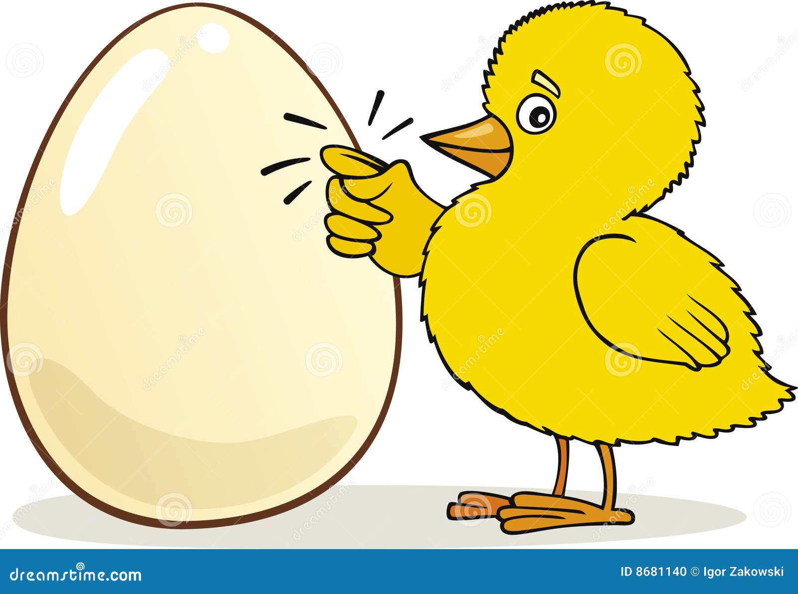 Нарисовать цыпленка на яйце