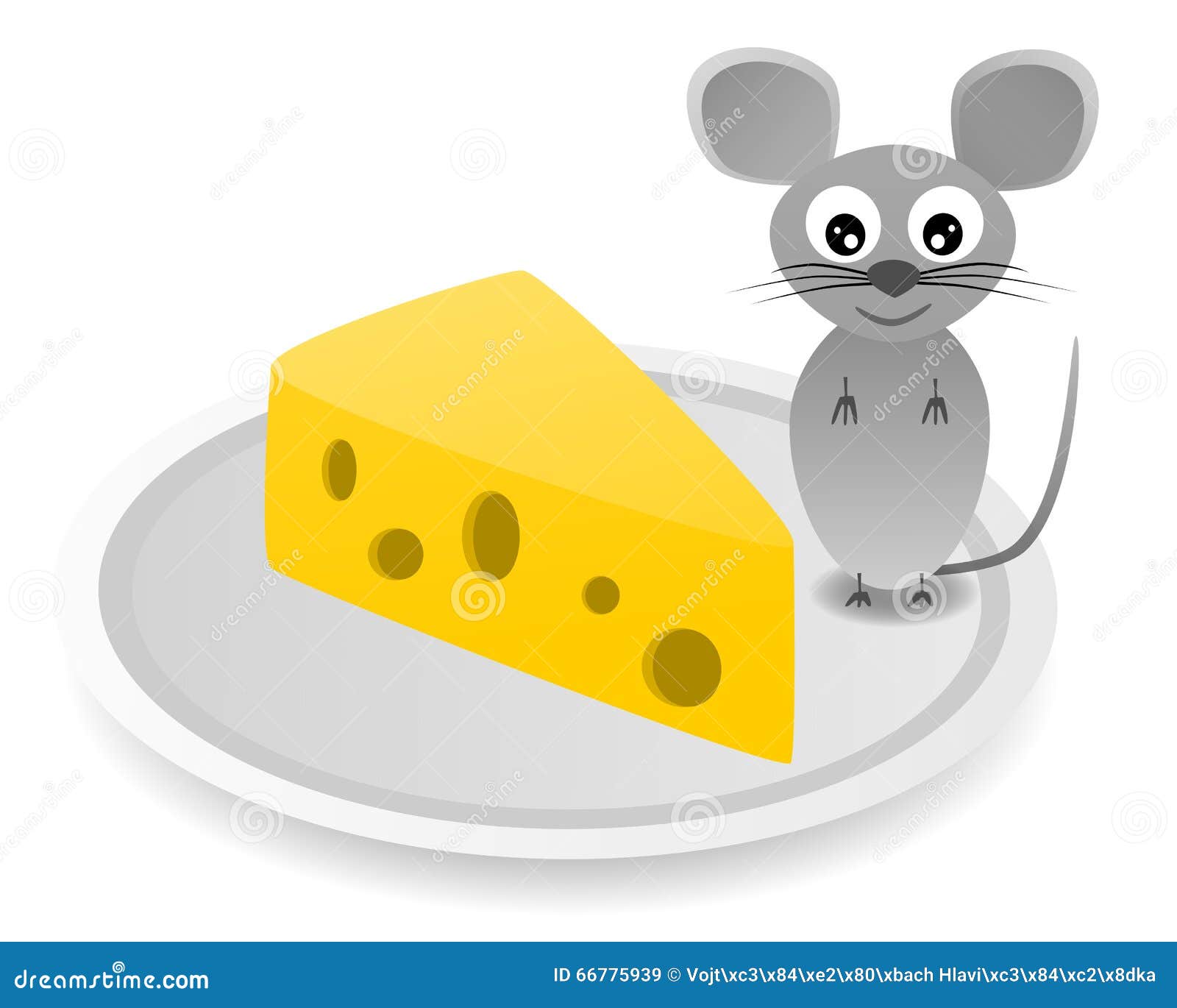 Тарелка сыр и мыши