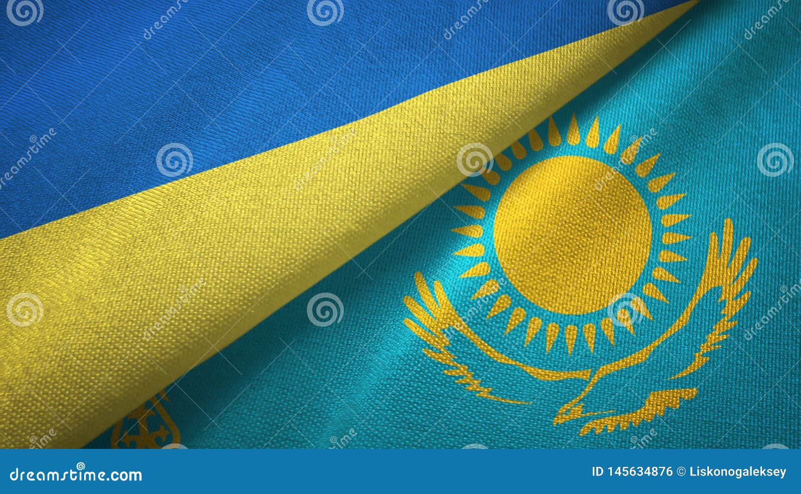 казахстан и украины флаги