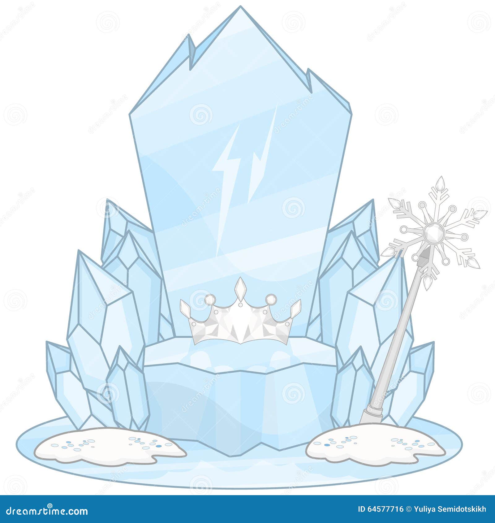 Снежный замок с троном