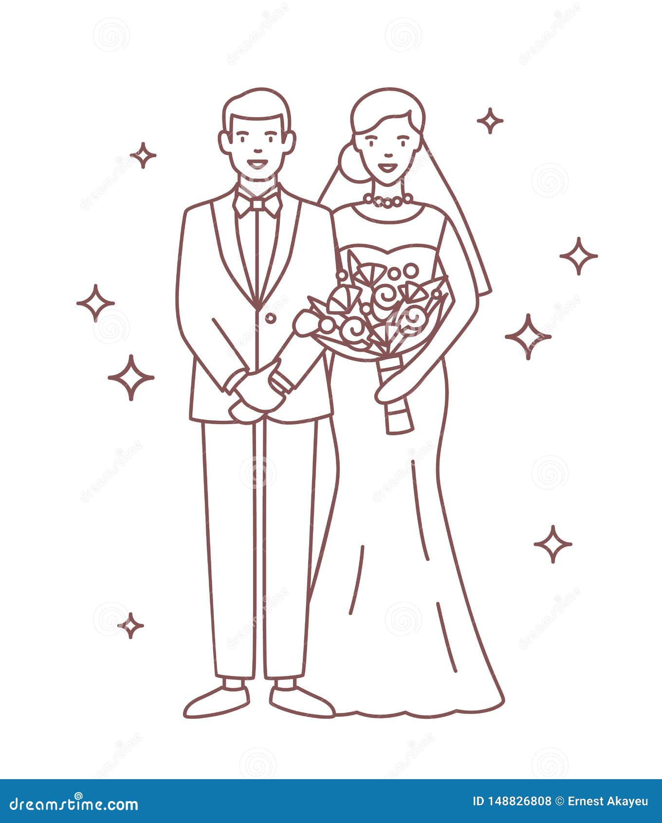 Карикатура рисунок невеста и жених карандашом для срисовки