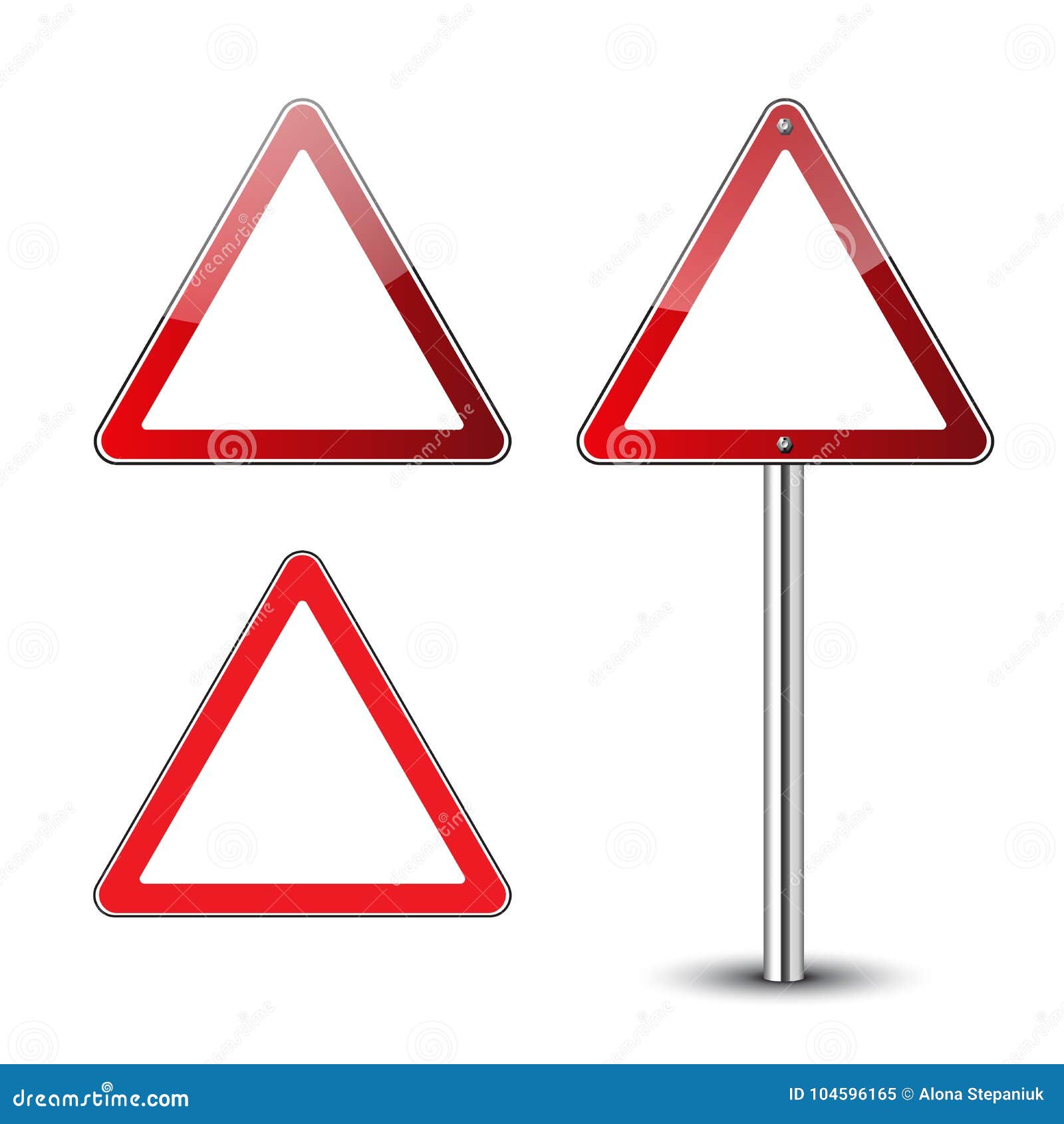 Треугольные знаки в красной рамке