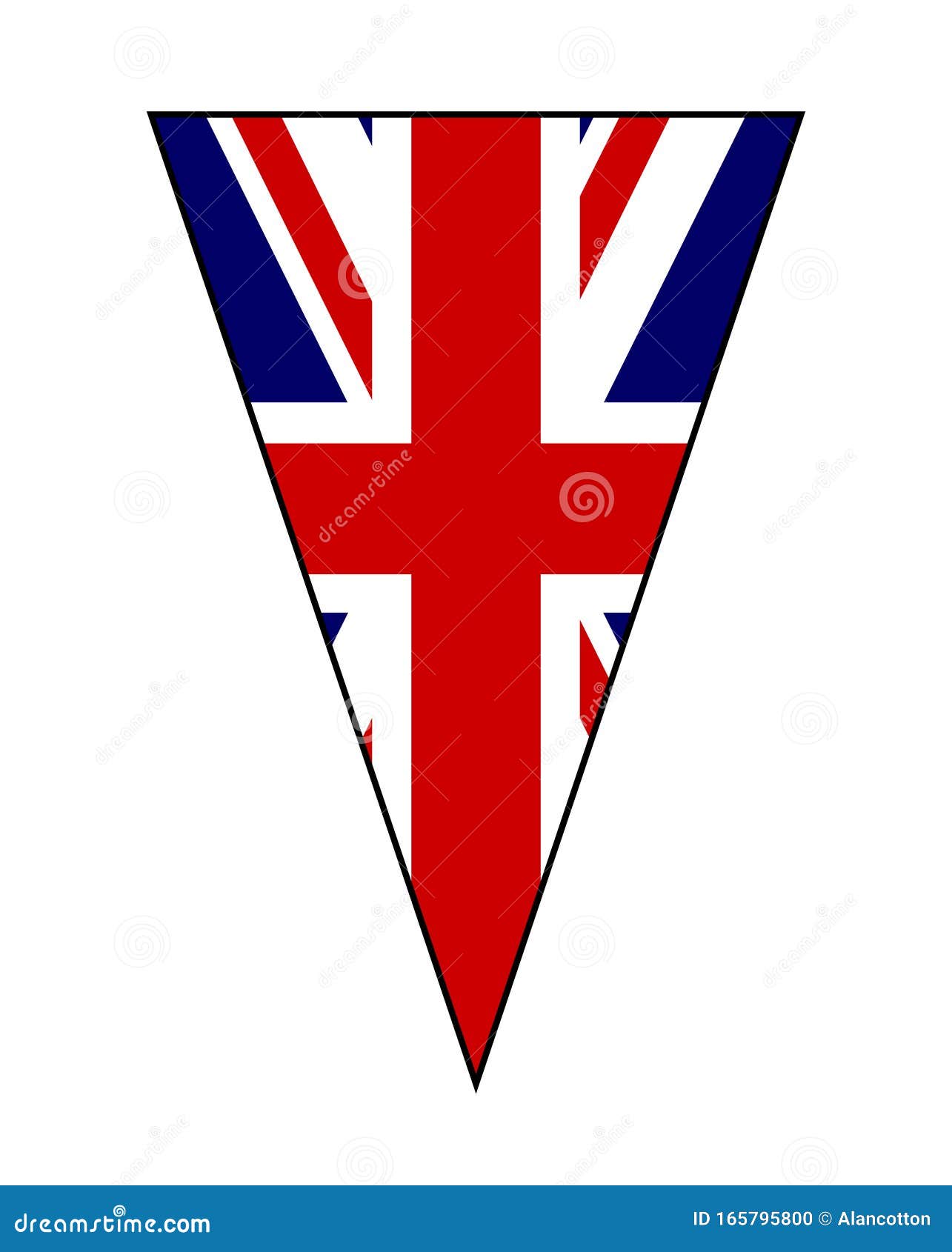 Union Jack Flag As Bunting Triangle 165795800