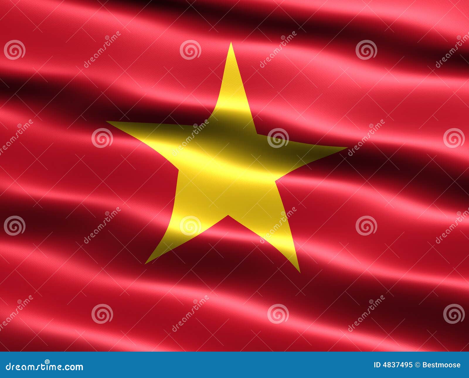 флаг Вьетнам иллюстрация штока. иллюстрации насчитывающей зернистый ...