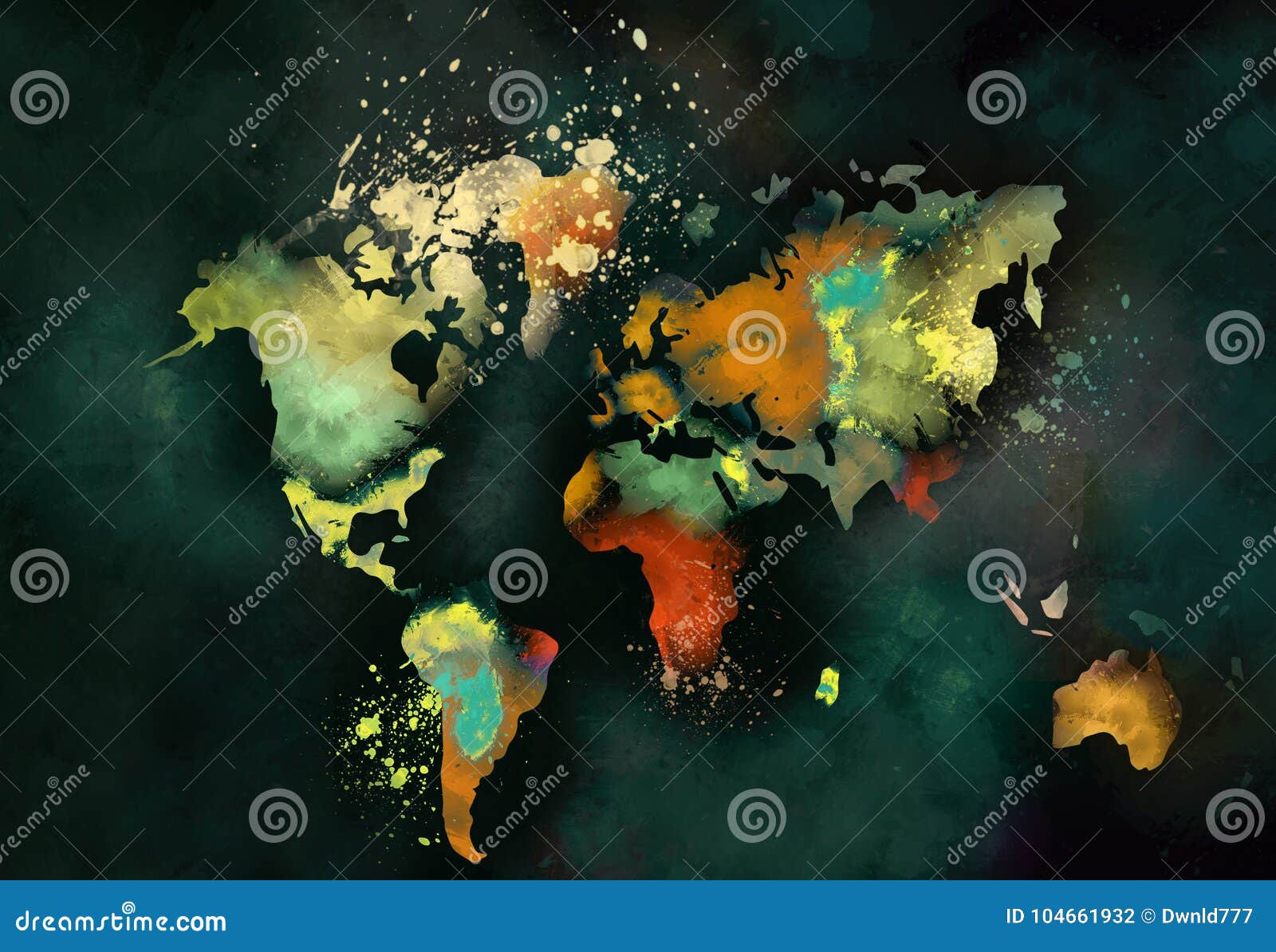 Abstract Map for Wall