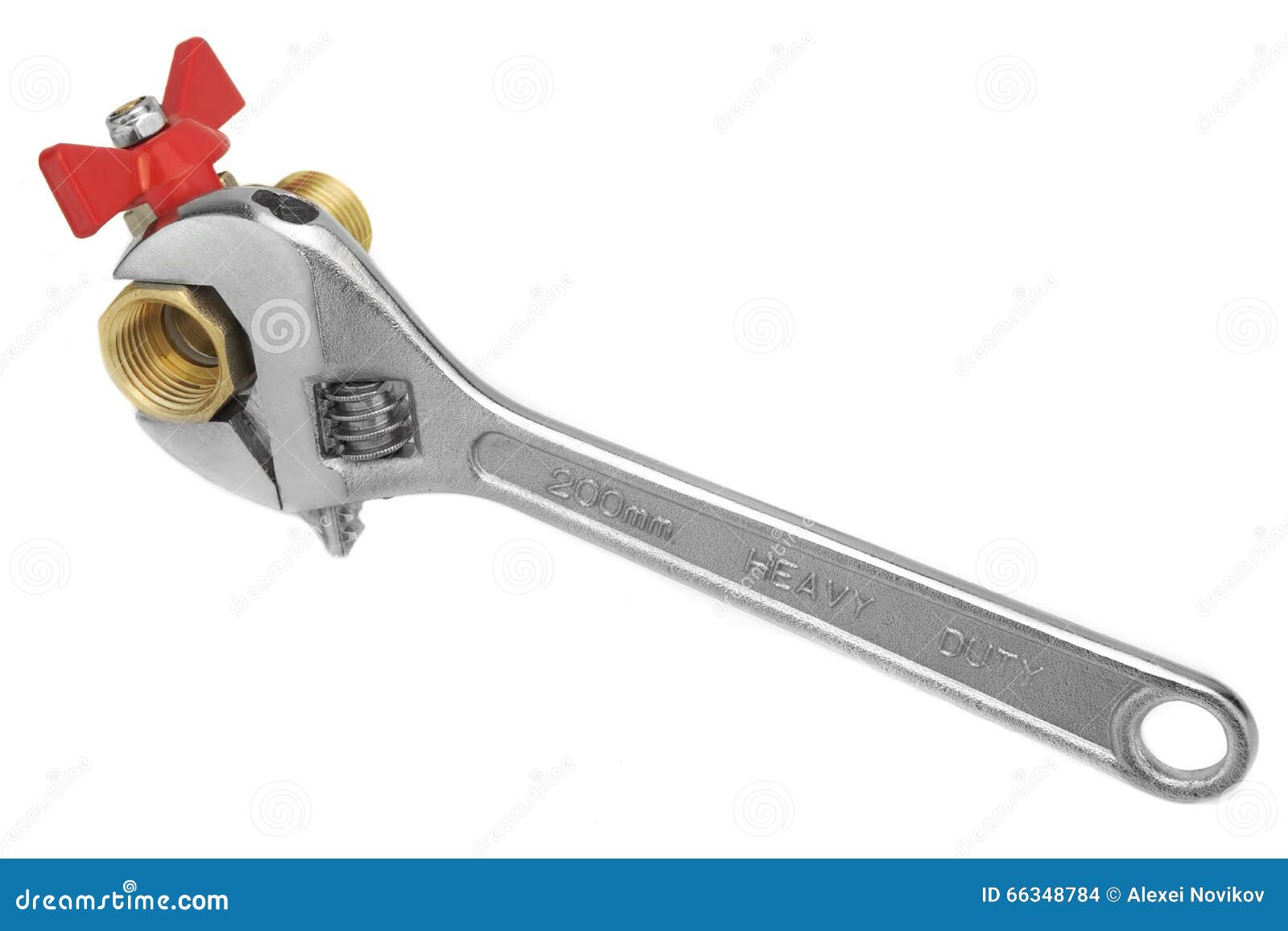 Шариковый клапан схваченный с регулируемым ключем на задней части ...