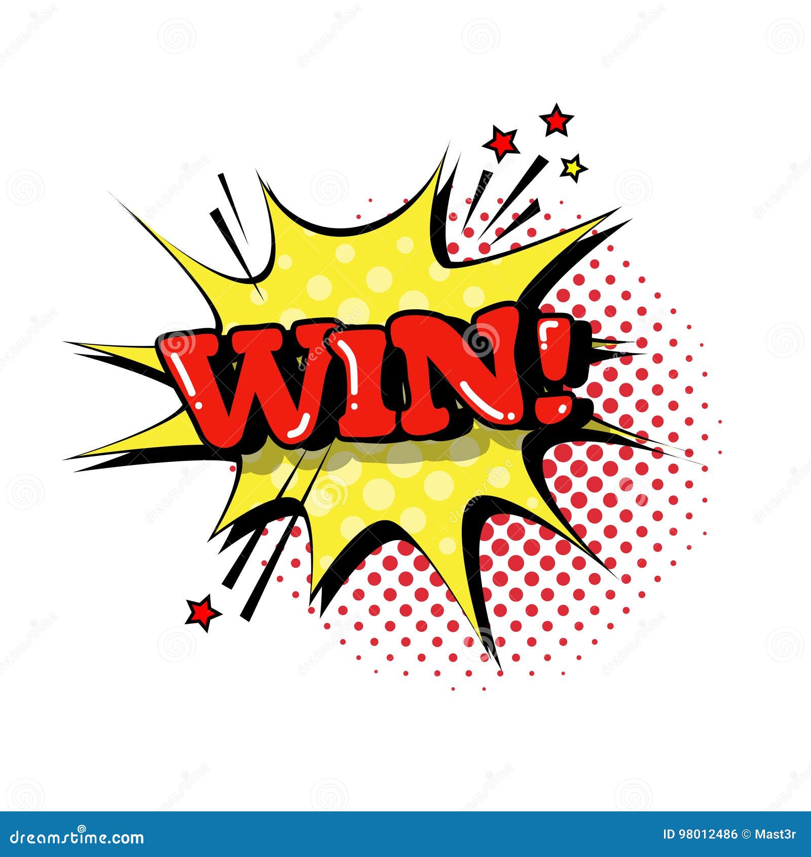 Шуточный значок текста выражения выигрыша стиля искусства шипучки ...