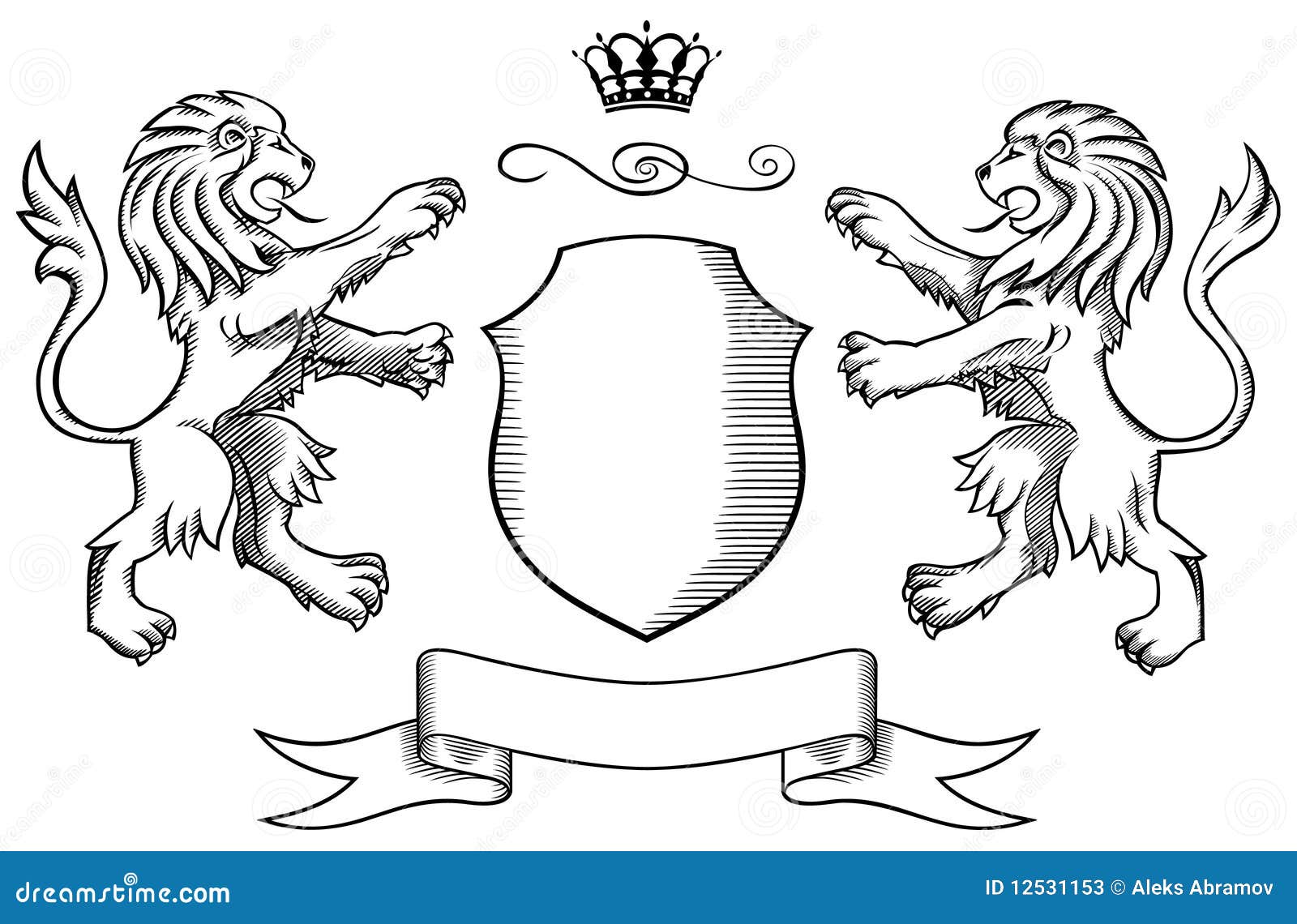 Геральдический Лев с короной