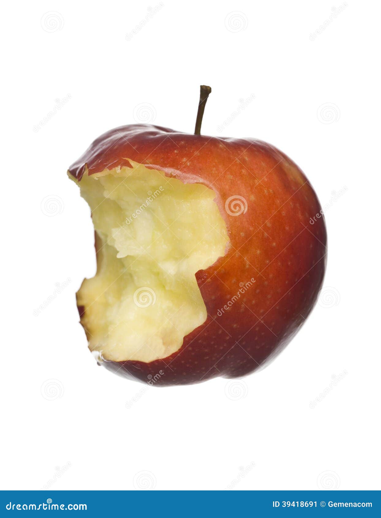 Наполовину съеденное яблоко