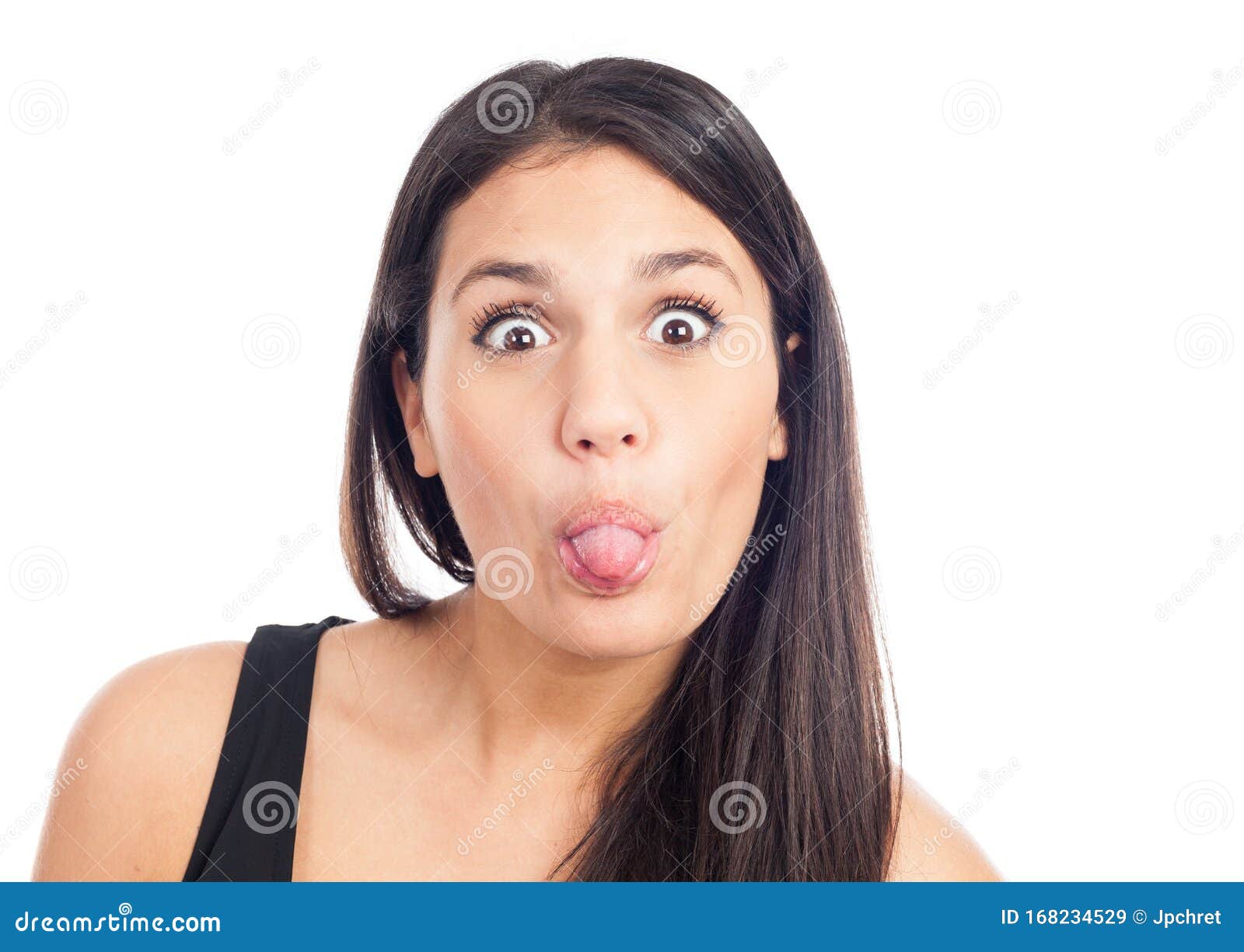 显示舌头的妇女 库存照片. 图片 包括有 泽西, 查出, 享受, 无忧无虑, 灰色, 水平, 乐趣, 欢呼 - 30111238