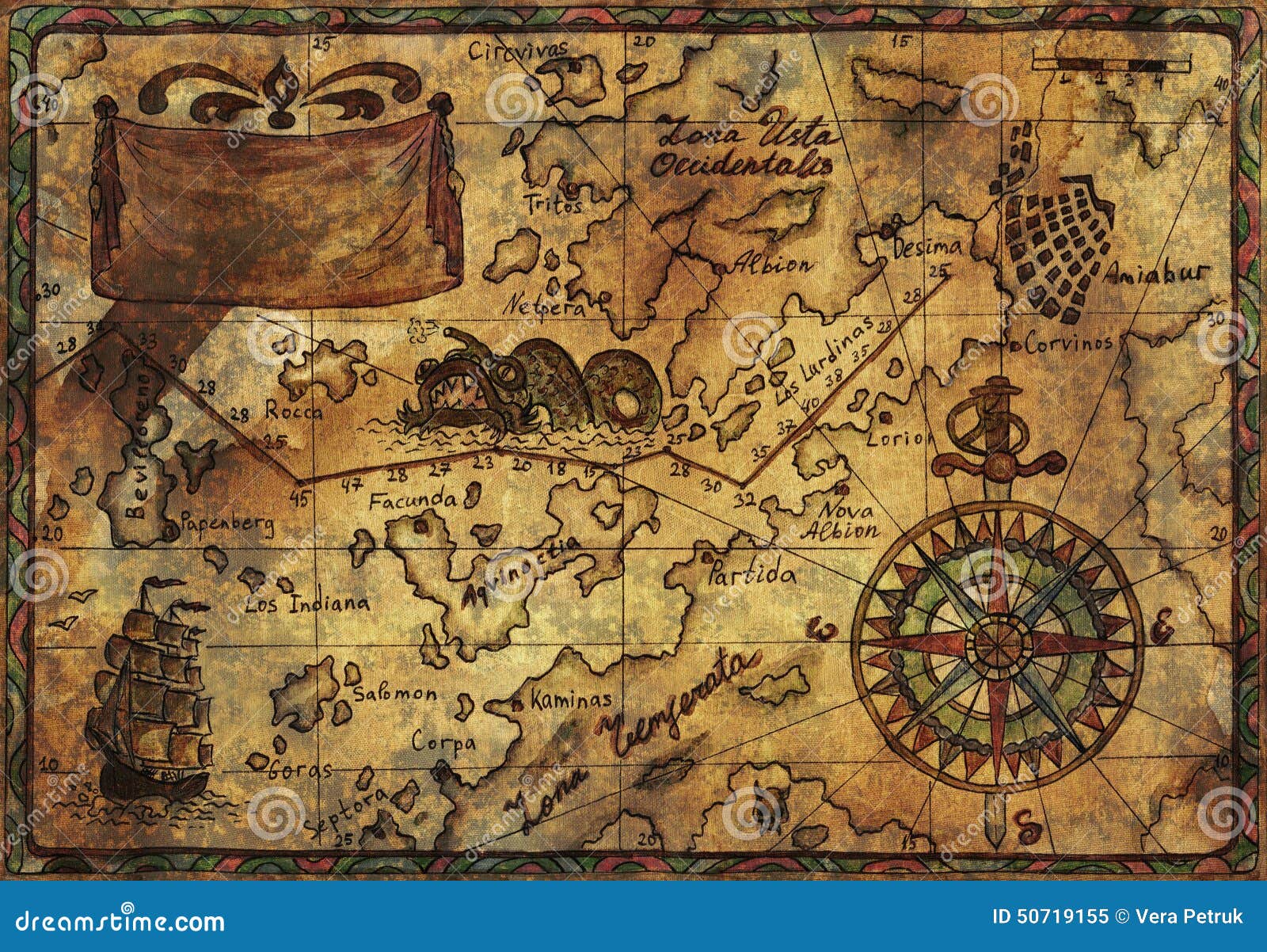 在古老世界地图的海盗汇集 库存图片. 图片 包括有 关键字, 圈子, 减速火箭, 指南针, 地标, 反气旋 - 123320413