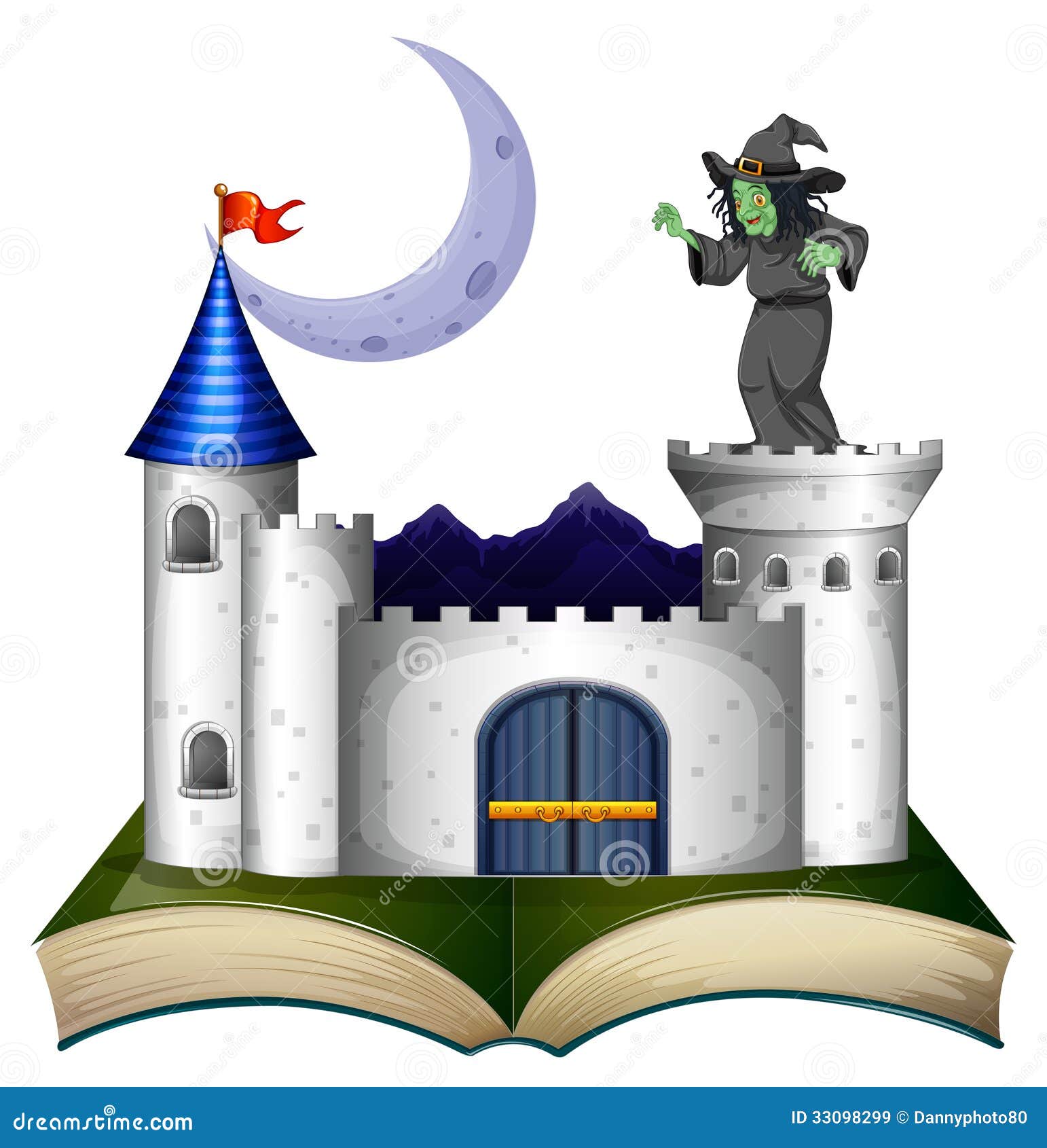 背景上孤立的手繪萬聖節城堡插圖, 假期, 巫婆, 城堡向量圖案素材免費下載，PNG，EPS和AI素材下載 - Pngtree