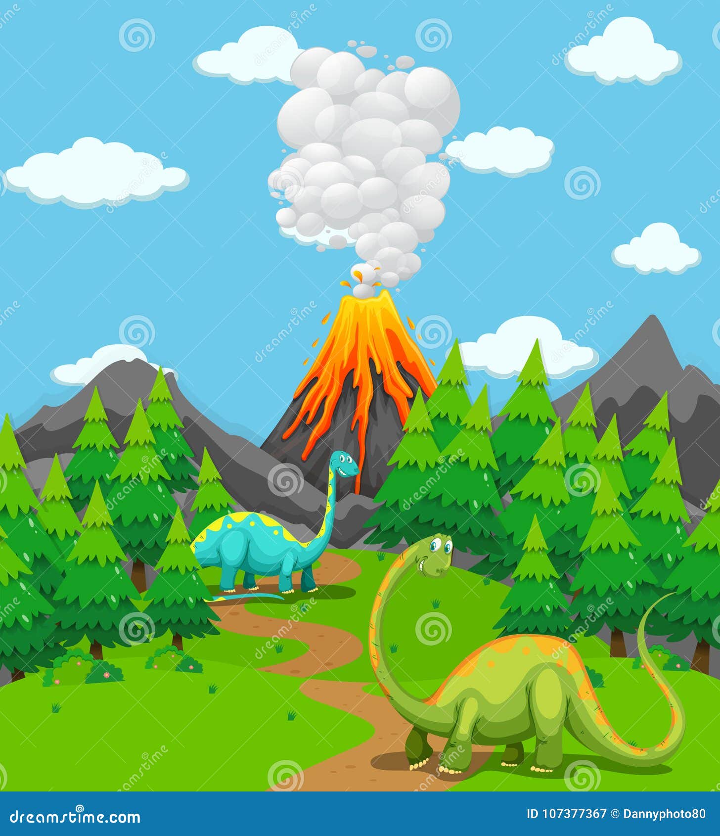 火山爆发 人类和恐龙一起逃生 视觉震撼_哔哩哔哩_bilibili