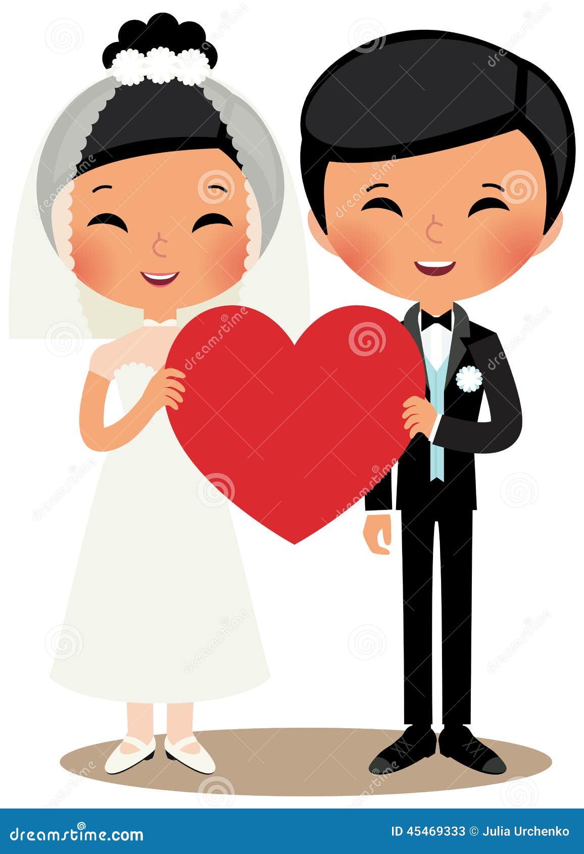 中国夫妇新娘和新郎. 年轻中国夫妇在全长结婚了在白色背景