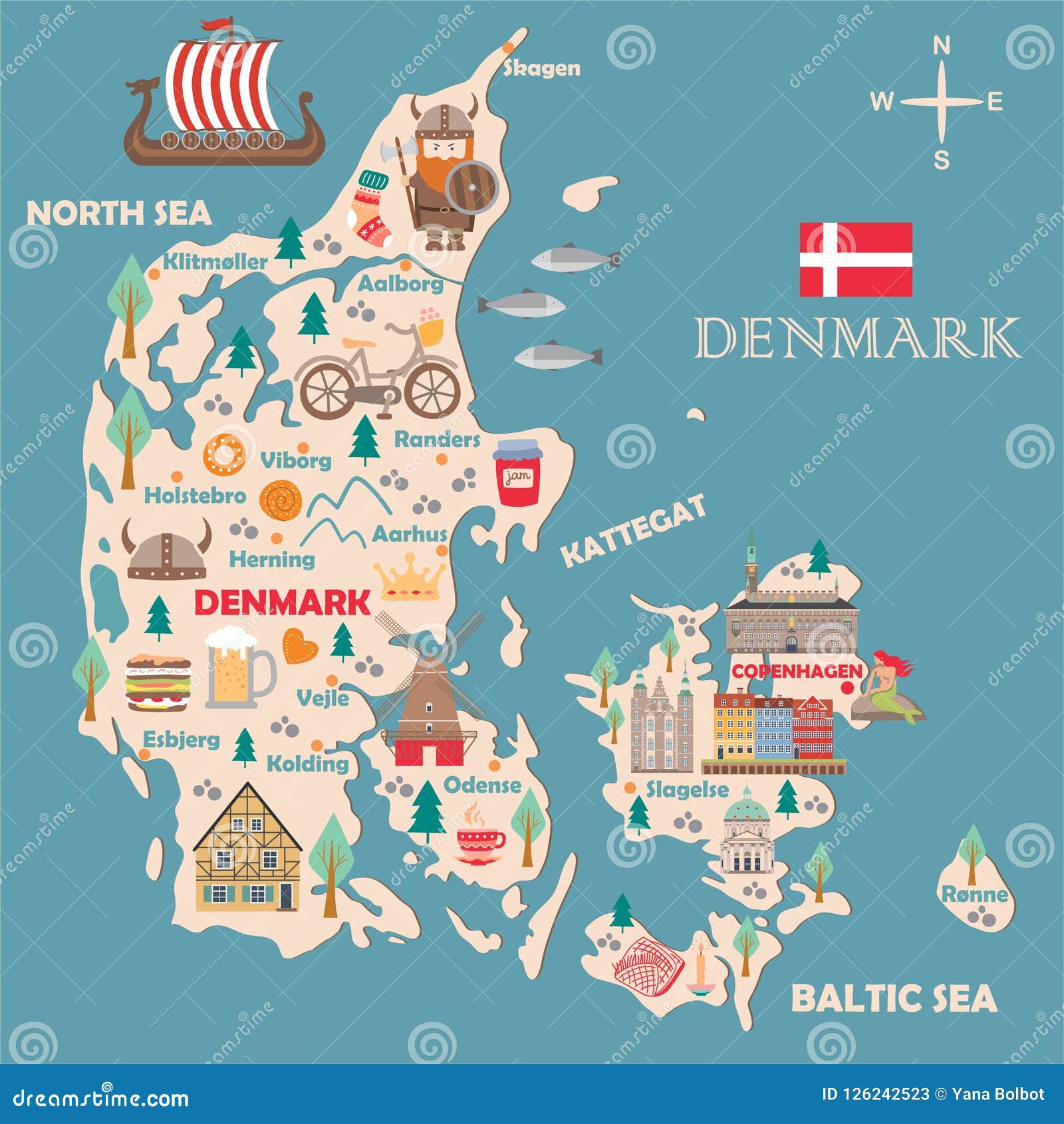 丹麦地图英文版_丹麦地图查询