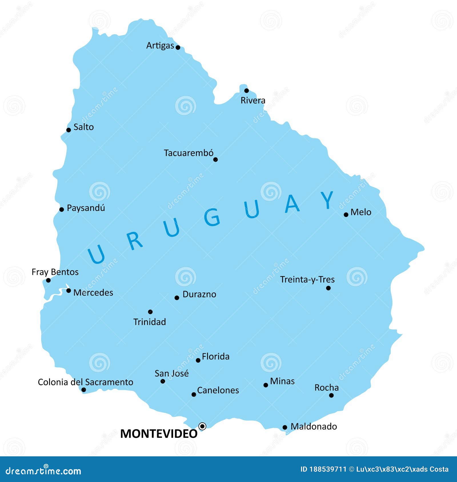 乌拉圭地区地图插画图片素材_ID:365909213-Veer图库