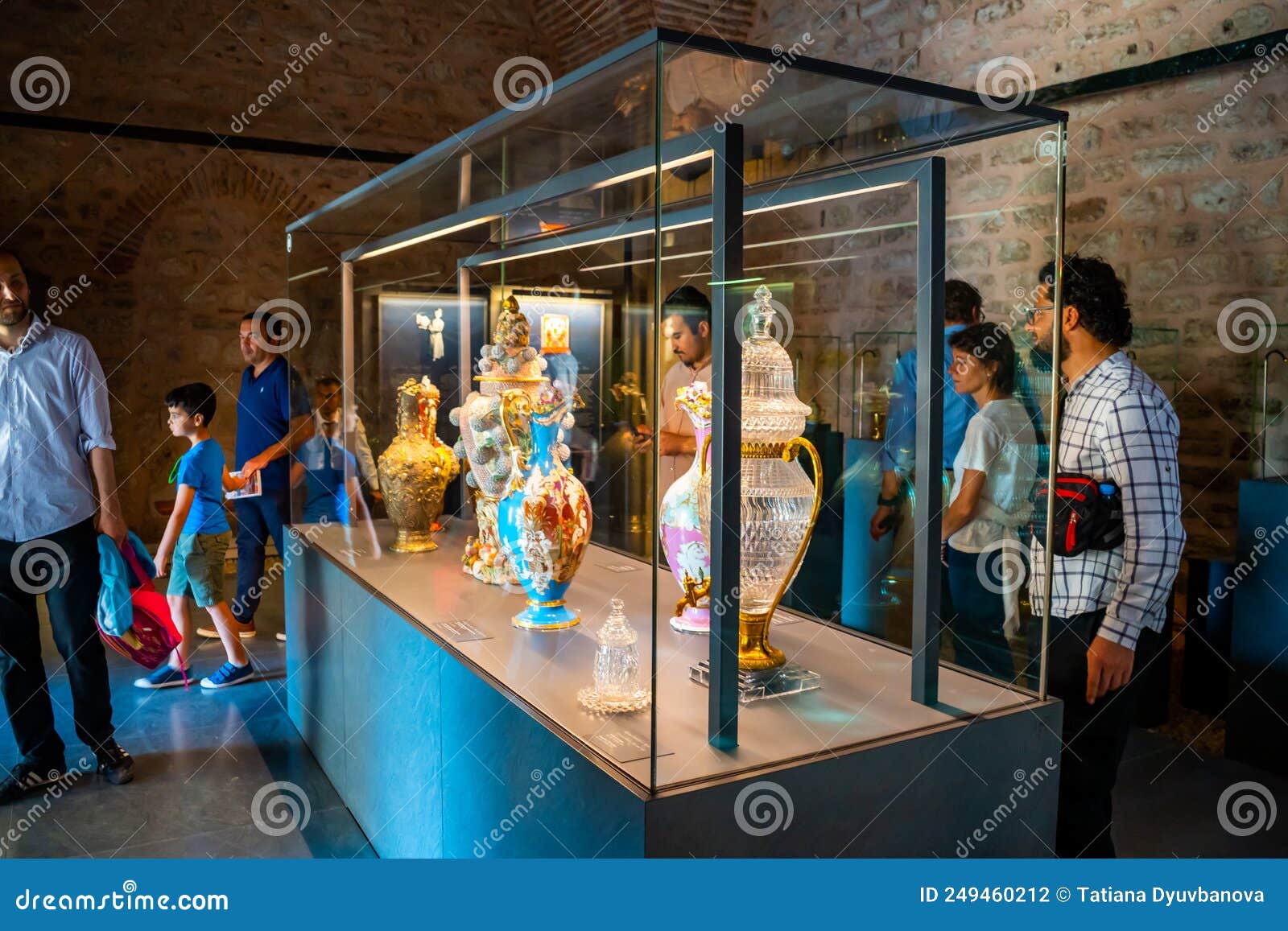 伊斯坦布尔2022年5月28日: 考古博物馆托普卡皮厨房馆的内饰和展览图库
