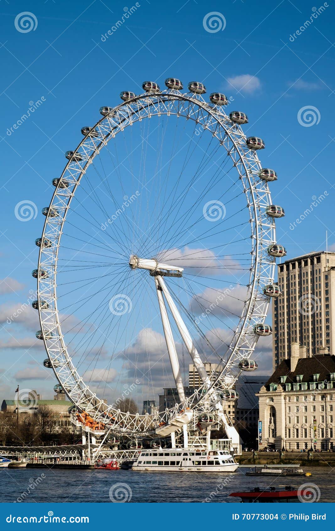 伦敦- DEC 9 ：伦敦眼的看法在2015年12月9日的伦敦