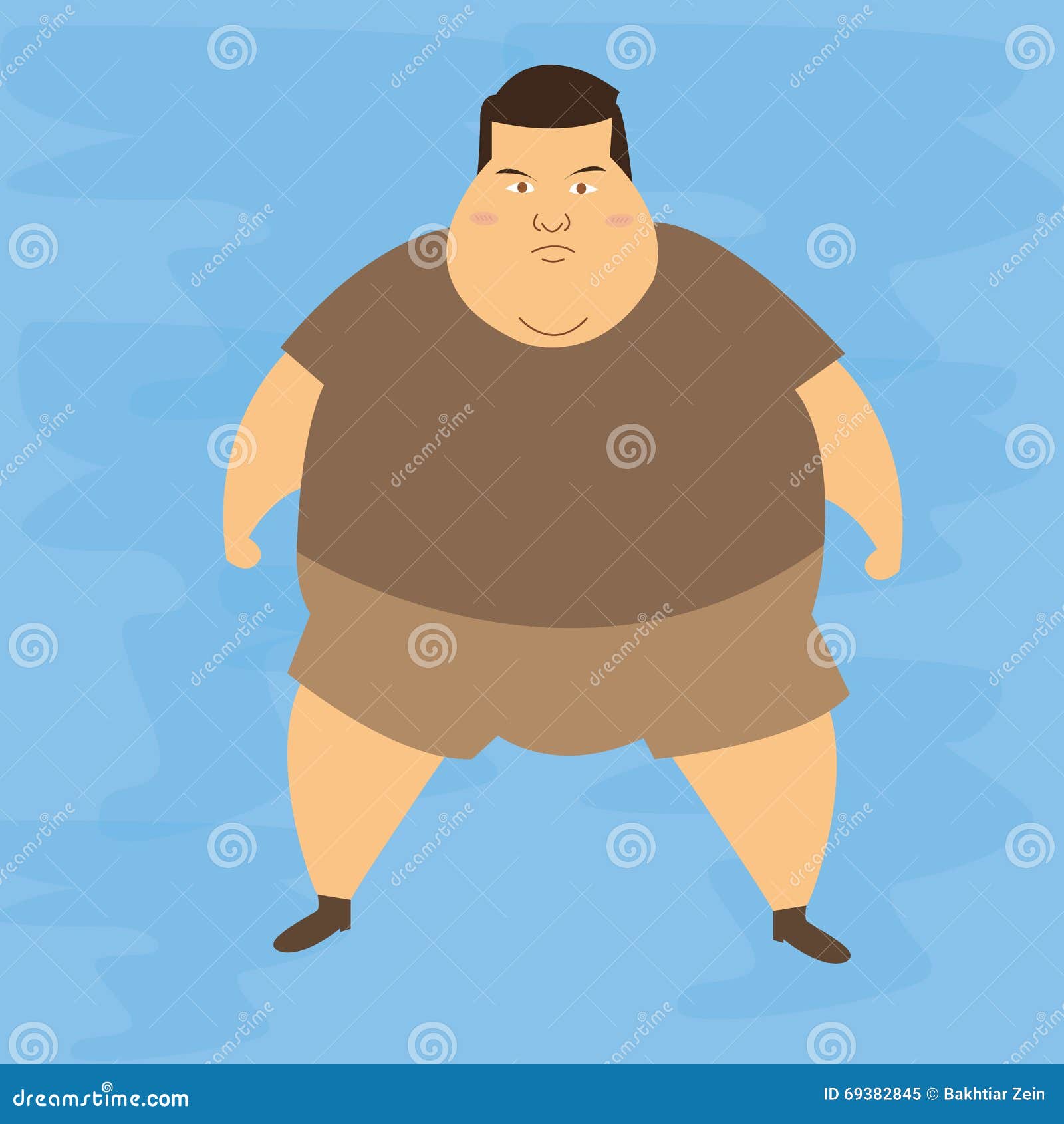供以人员肥胖肥胖病肥胖腹部不健康超重字符例证传染媒介