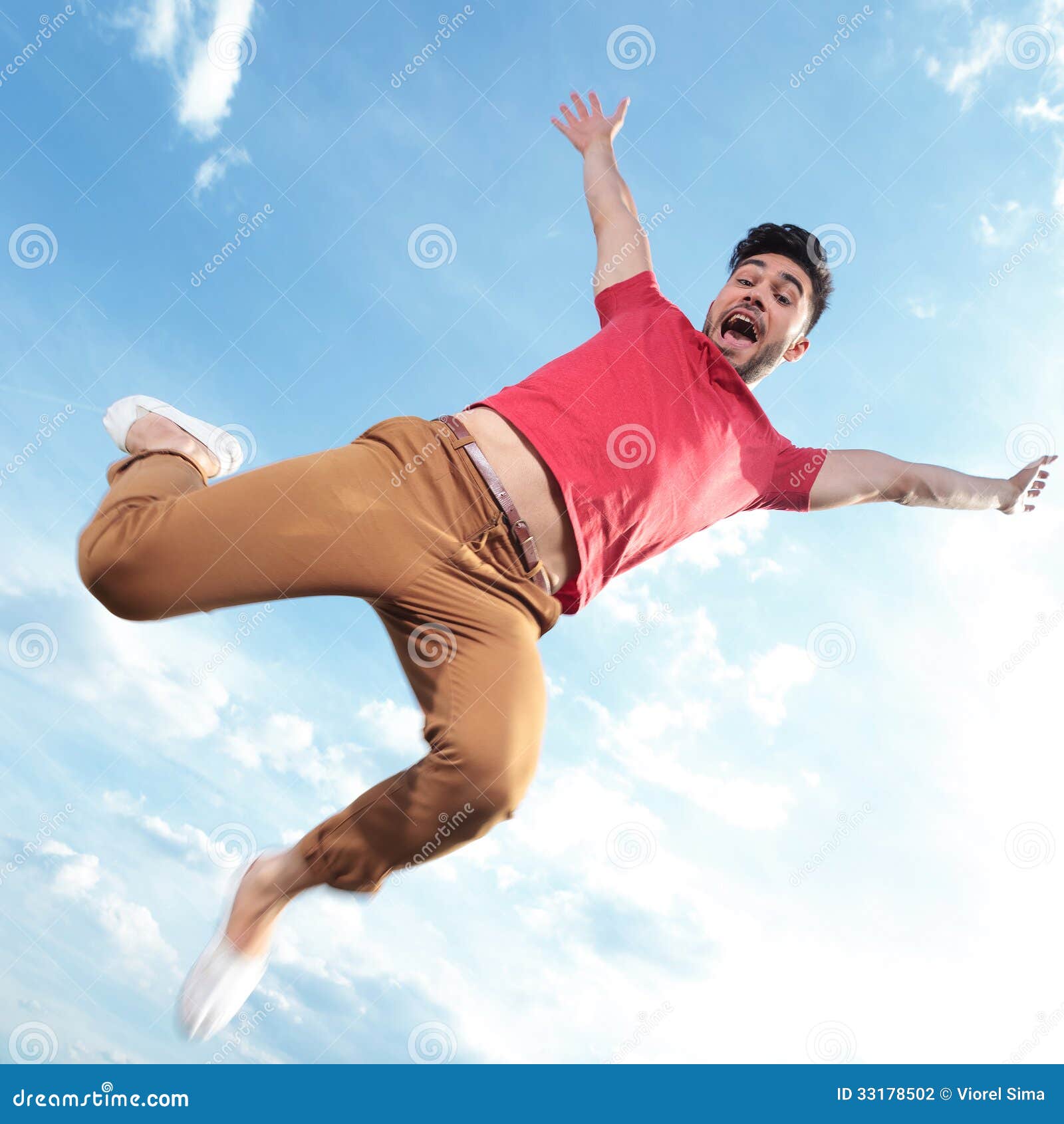 Woman Jumping Near Body of Water · Free Stock Photo