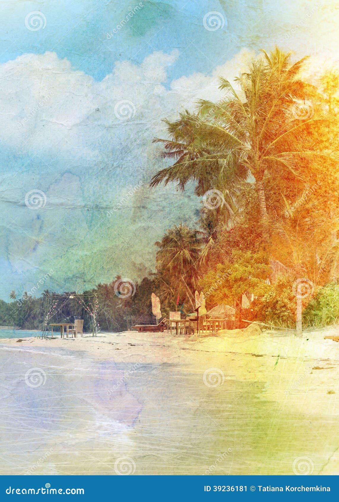 23,425 水彩海滩库存照片— Dreamstime中的免费和免版税库存照片