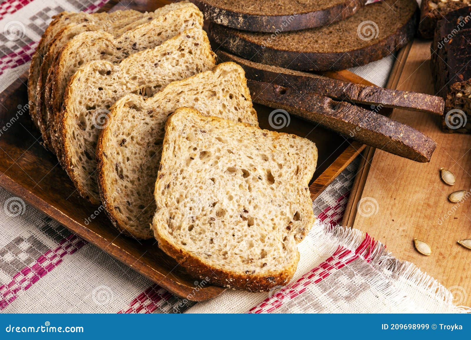 燕麦面包片图片素材-编号36663864-图行天下