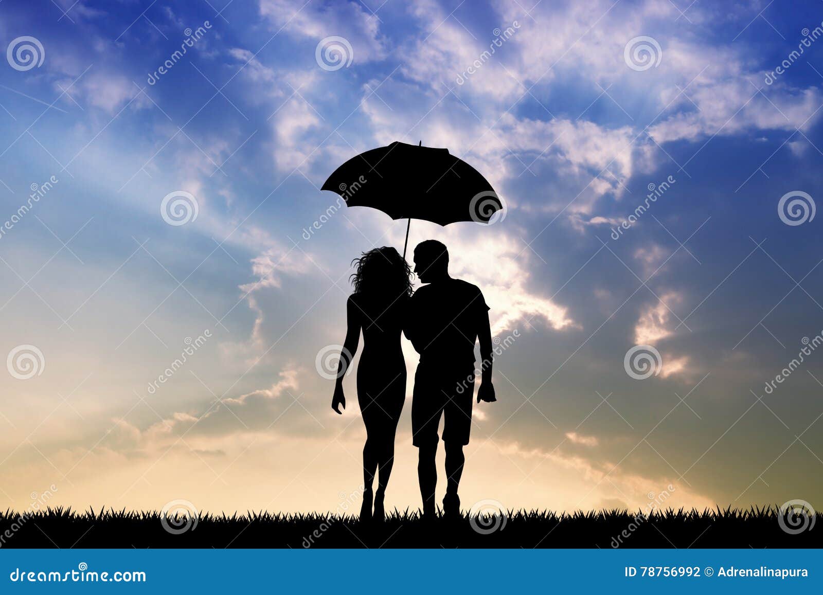 打着雨伞的情侣图片素材-编号27712100-图行天下