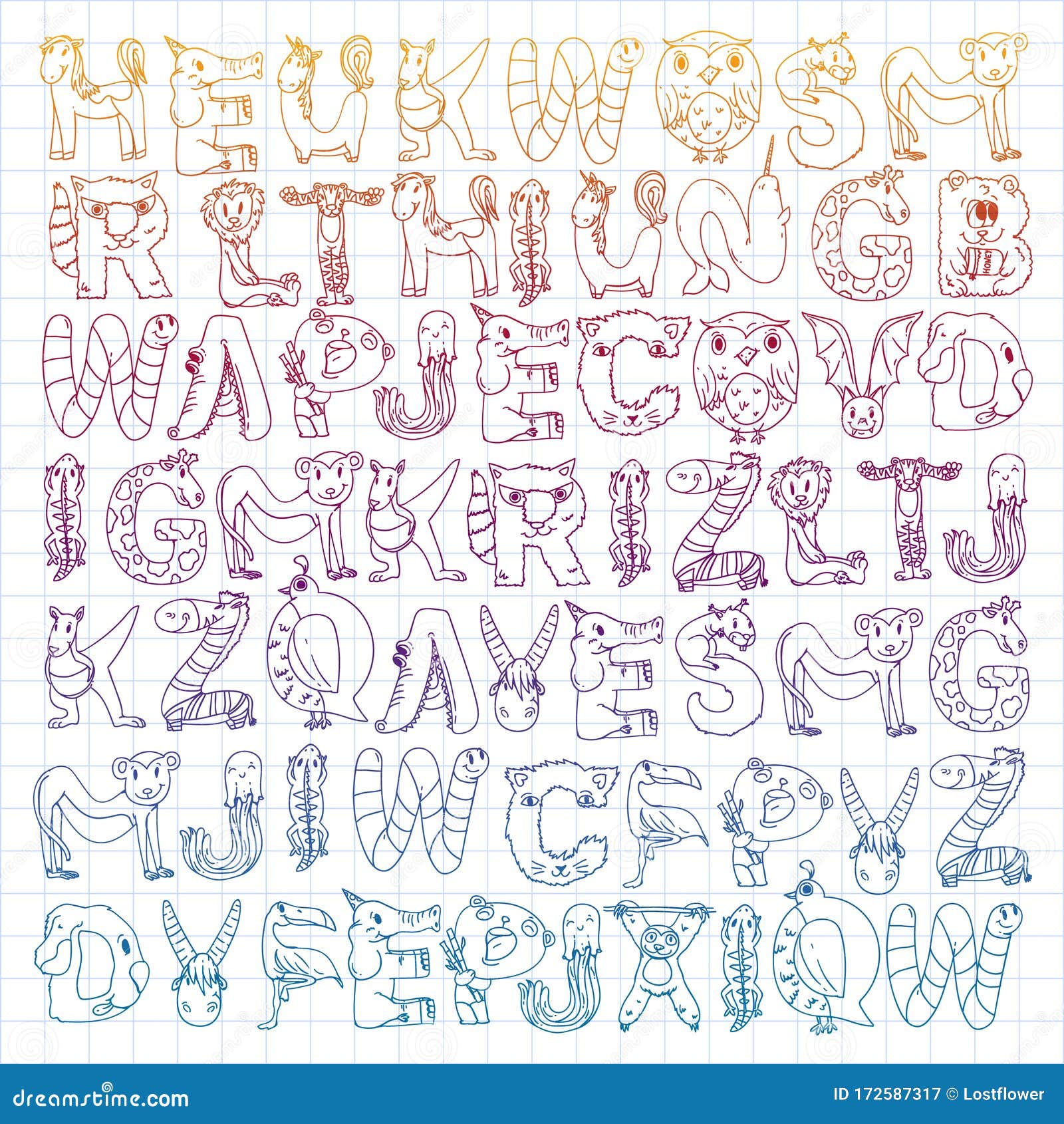 A-Z字母设计|平面|字体/字形|liiiisa - 原创作品 - 站酷 (ZCOOL)