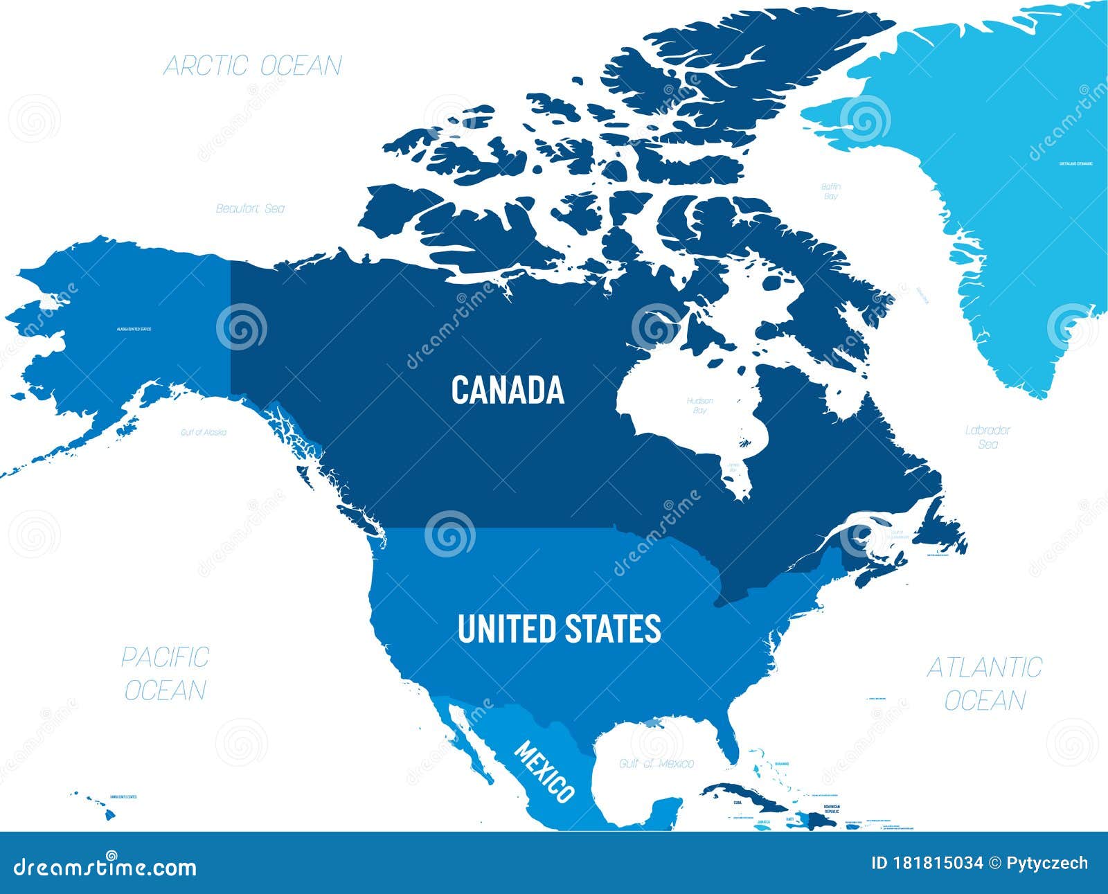 北美洲地图全图 - 北美洲地图 - 地理教师网