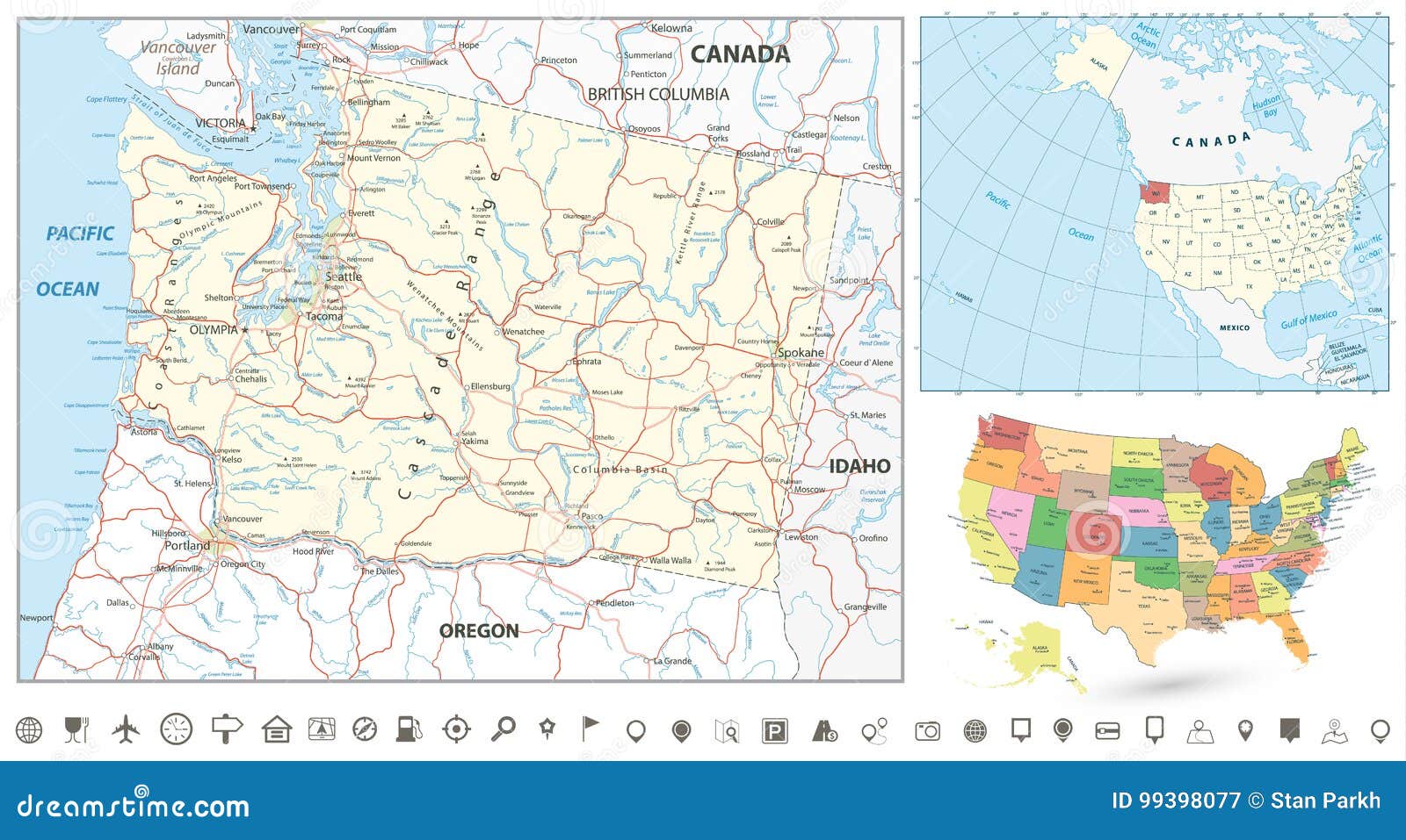 美国地图中文版高清 - 美国地图 - 地理教师网
