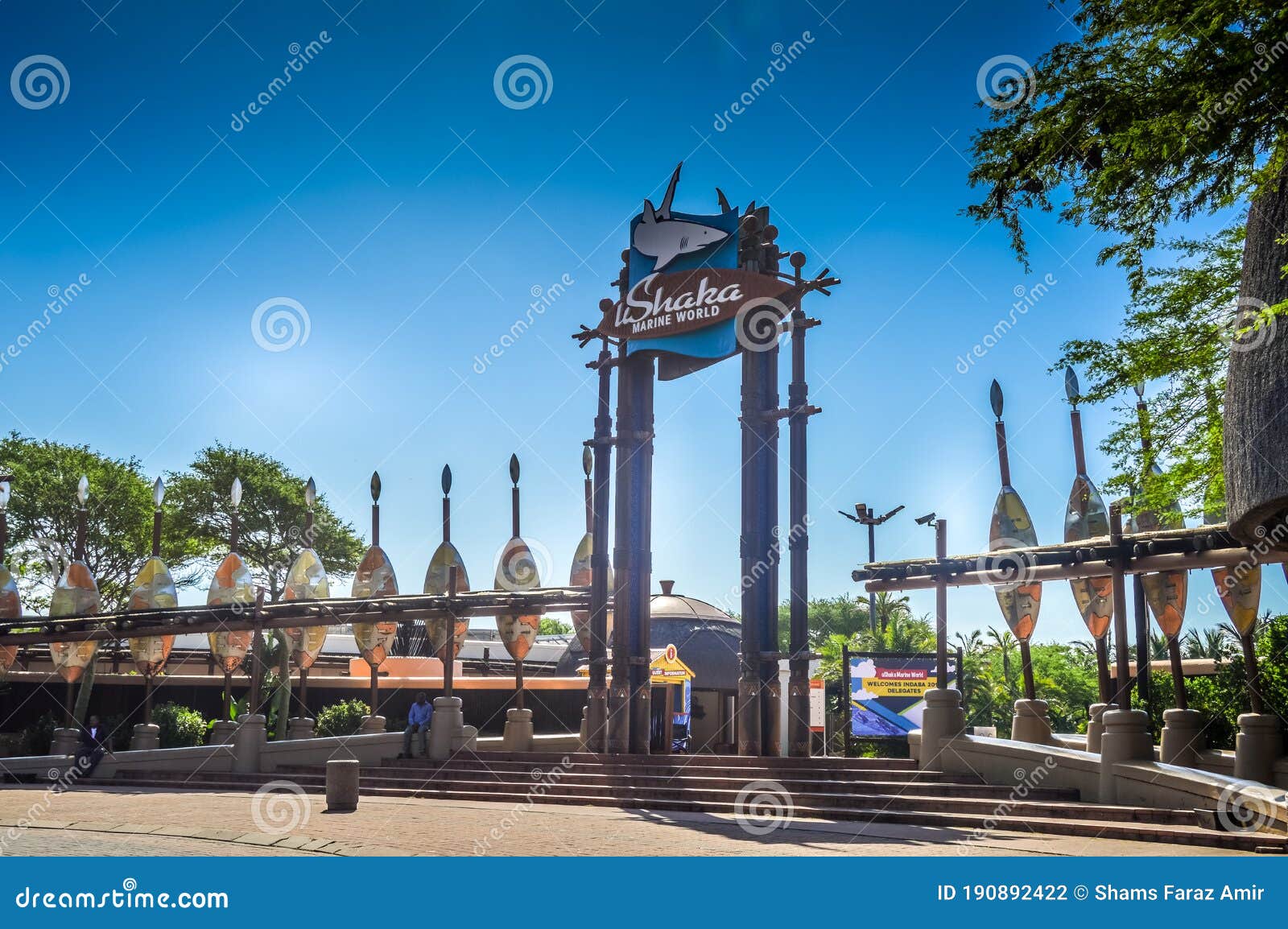 南非德班的乌沙卡海洋世界休闲水族馆图库摄影片. 图片包括有蓝色