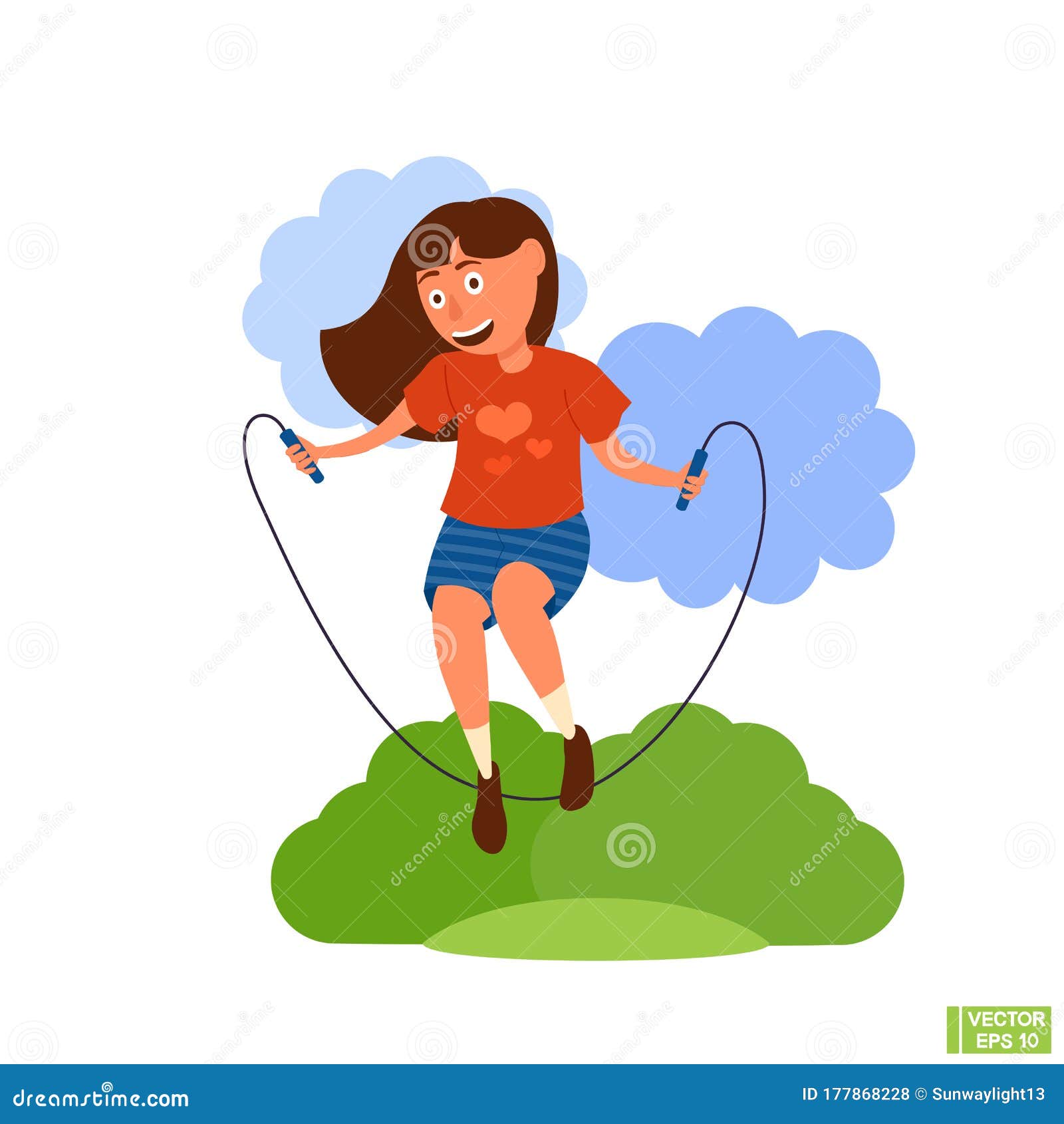 小女孩跳绳比赛人物图片素材-编号37330323-图行天下