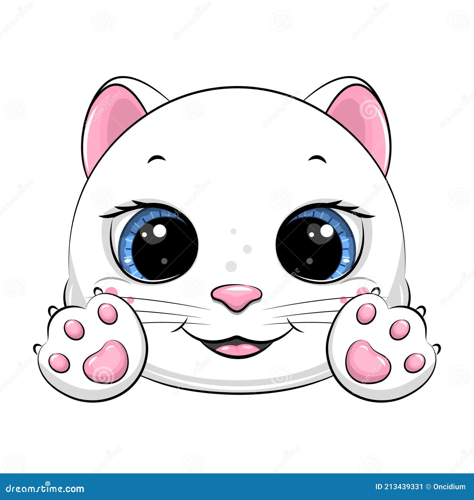 原创卡通戴博士帽读书的白猫萌宠动物头像插画包装文创_木木先生插画师-站酷ZCOOL