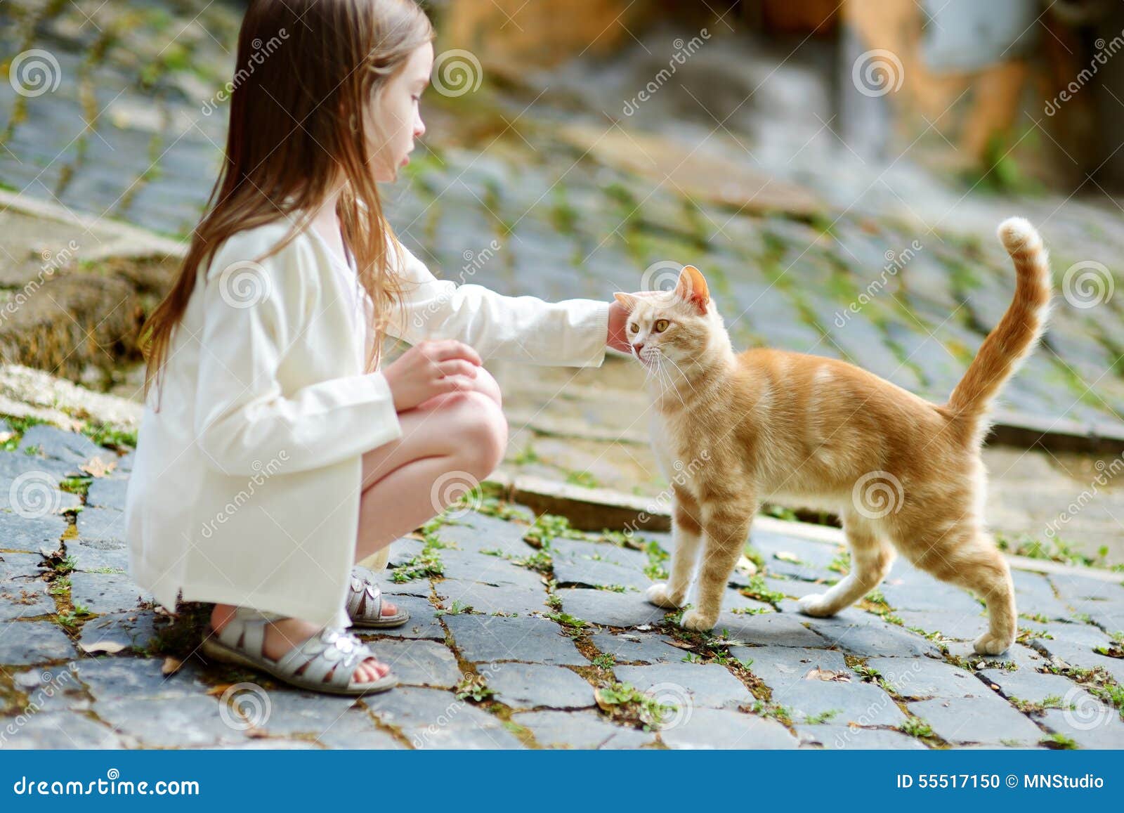 可爱小女孩和猫动漫壁纸_动漫壁纸_墨鱼部落格