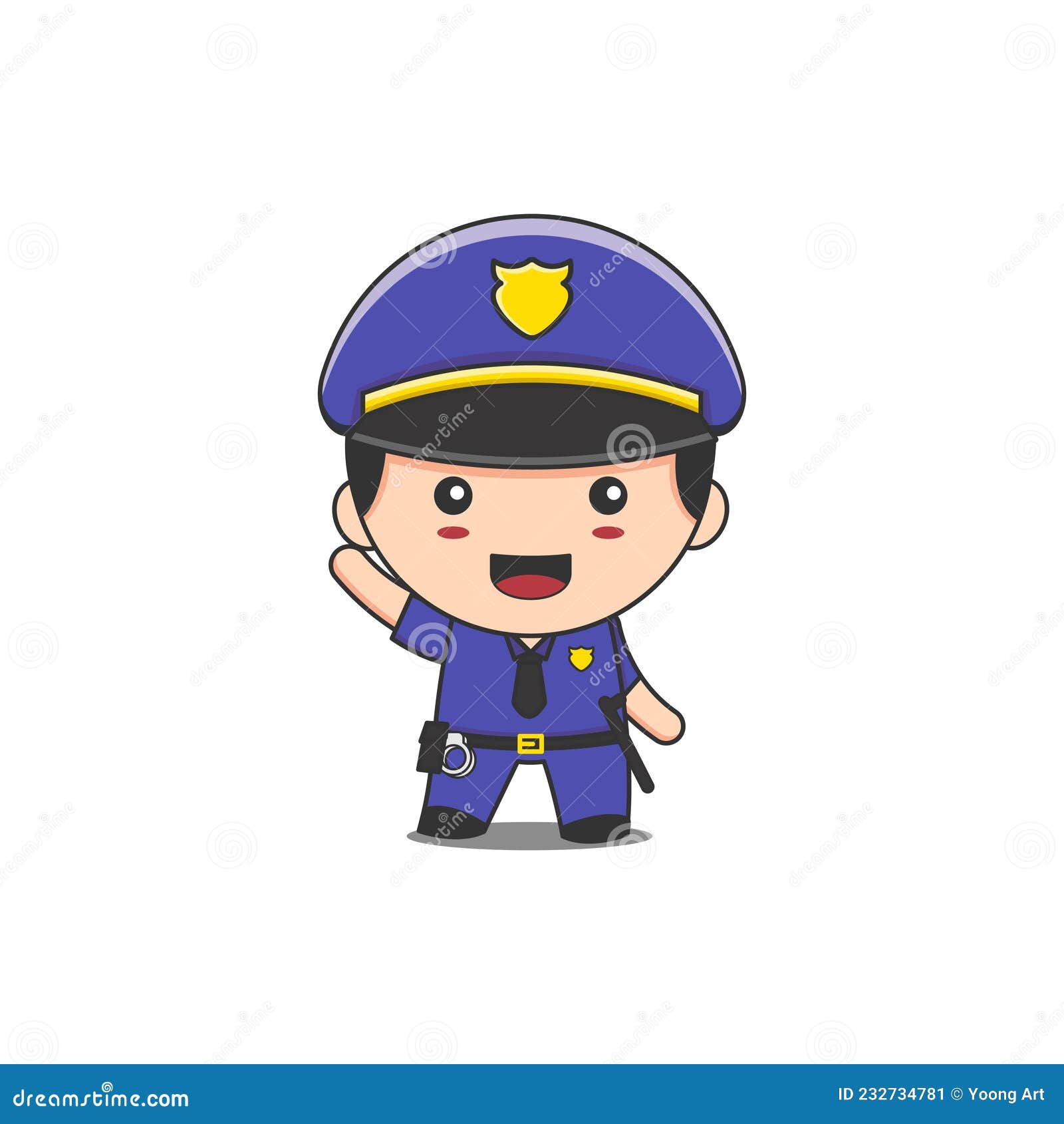 Q版动物警察形象（猫咪警察）|插画|商业插画|Cheu小小只 - 原创作品 - 站酷 (ZCOOL)