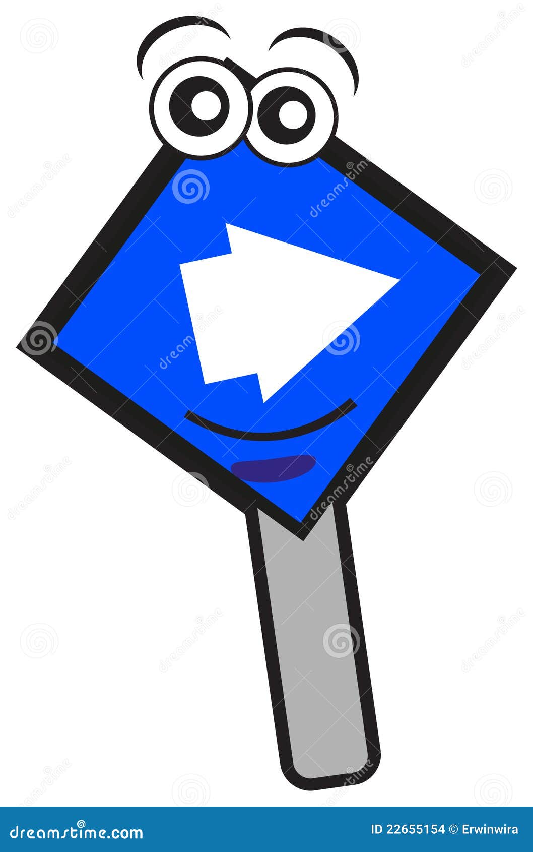 向右转符号. 例证向右转向量创建的交通标志