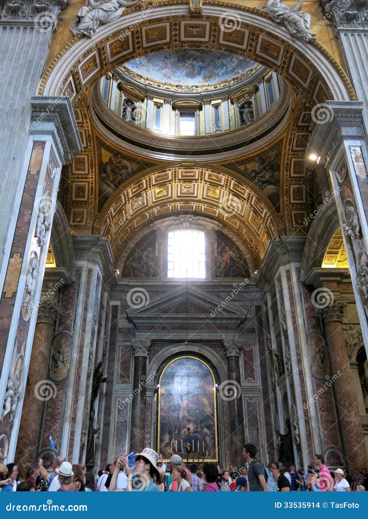 圣伯多禄的大教堂内部在罗马 编辑类图片. 图片 包括有 宽容, 目的地, 布琼布拉, 基督教, 豪华, 教会 - 43437860