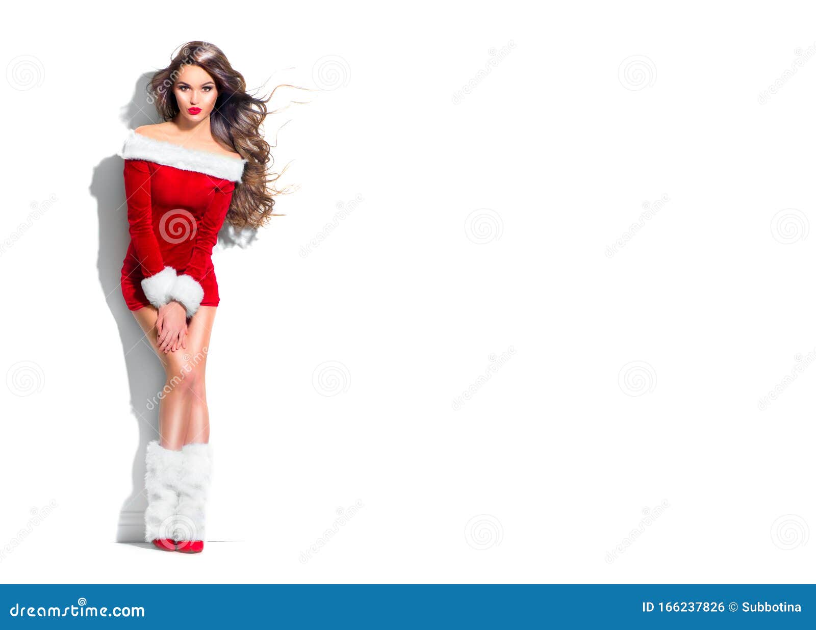 女式红色长裙图片素材-编号01027016-图行天下
