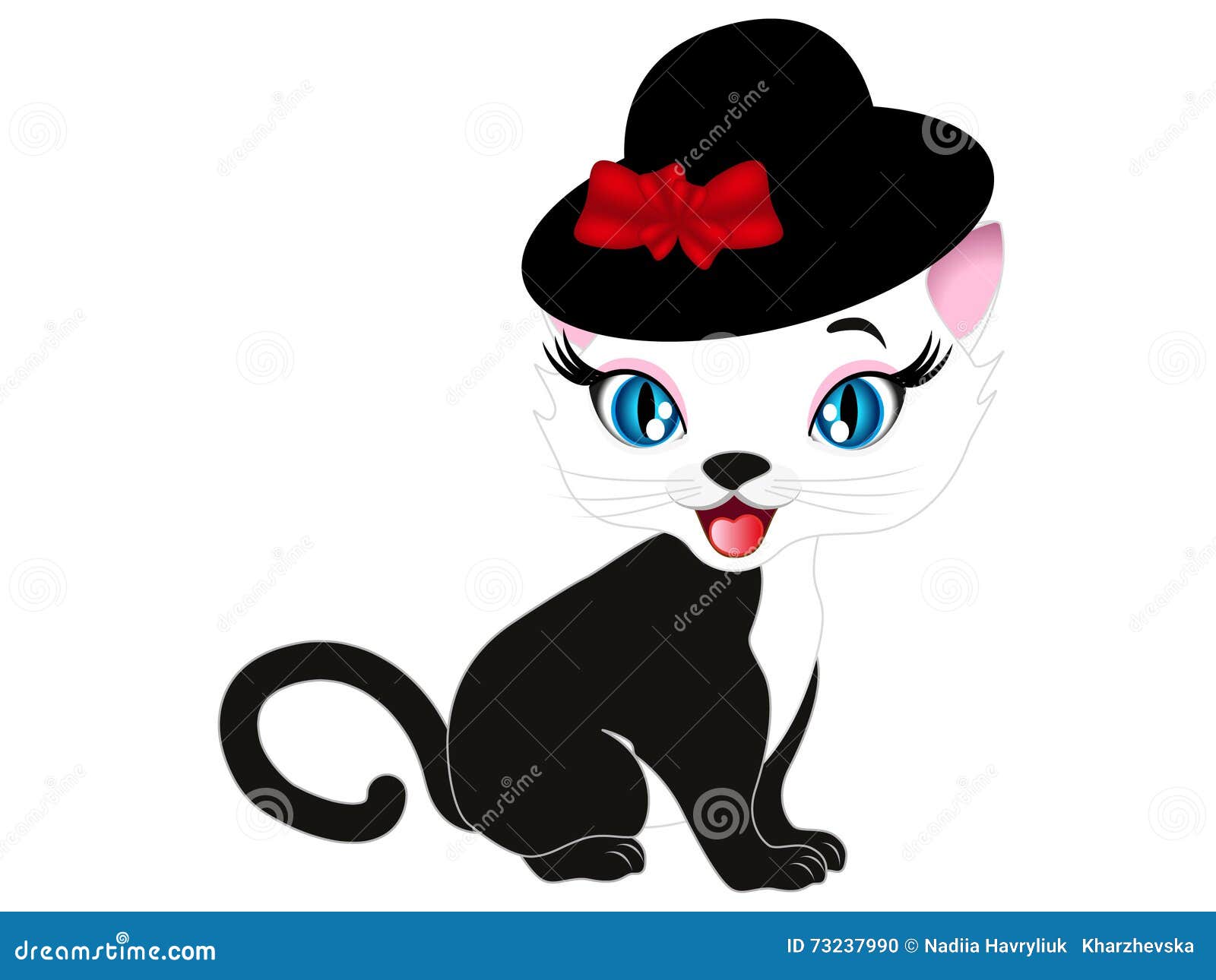 戴帽子的可爱小猫设计图__风景漫画_动漫动画_设计图库_昵图网nipic.com