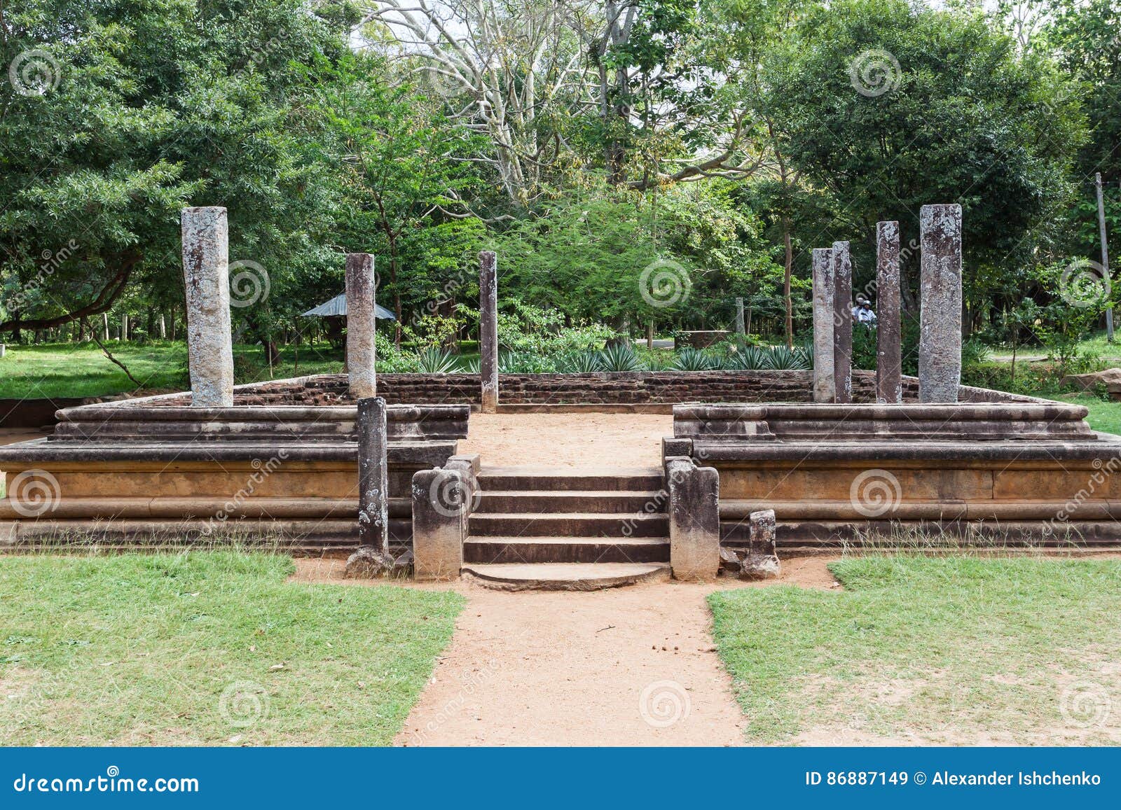 Jetavanaramaya Dagoba，阿努拉德普勒，斯里兰卡全景 库存图片 - 图片 包括有 蓝色, 东方: 56011539