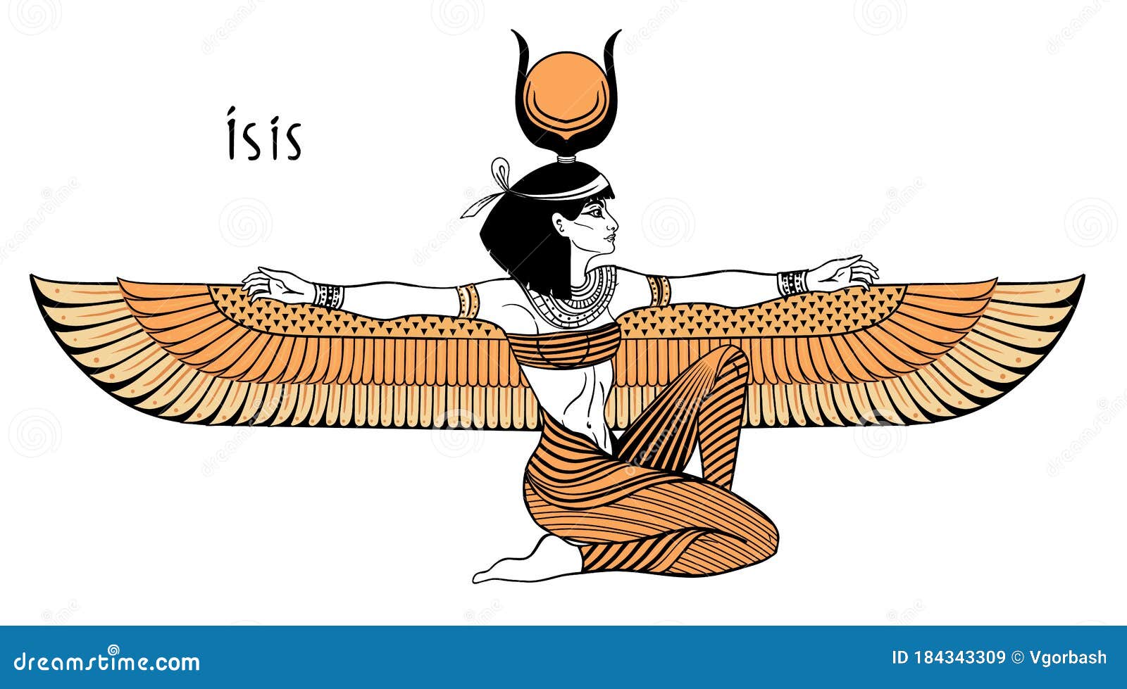 古埃及众神艺术插画符号元素 - 模板 - Canva可画
