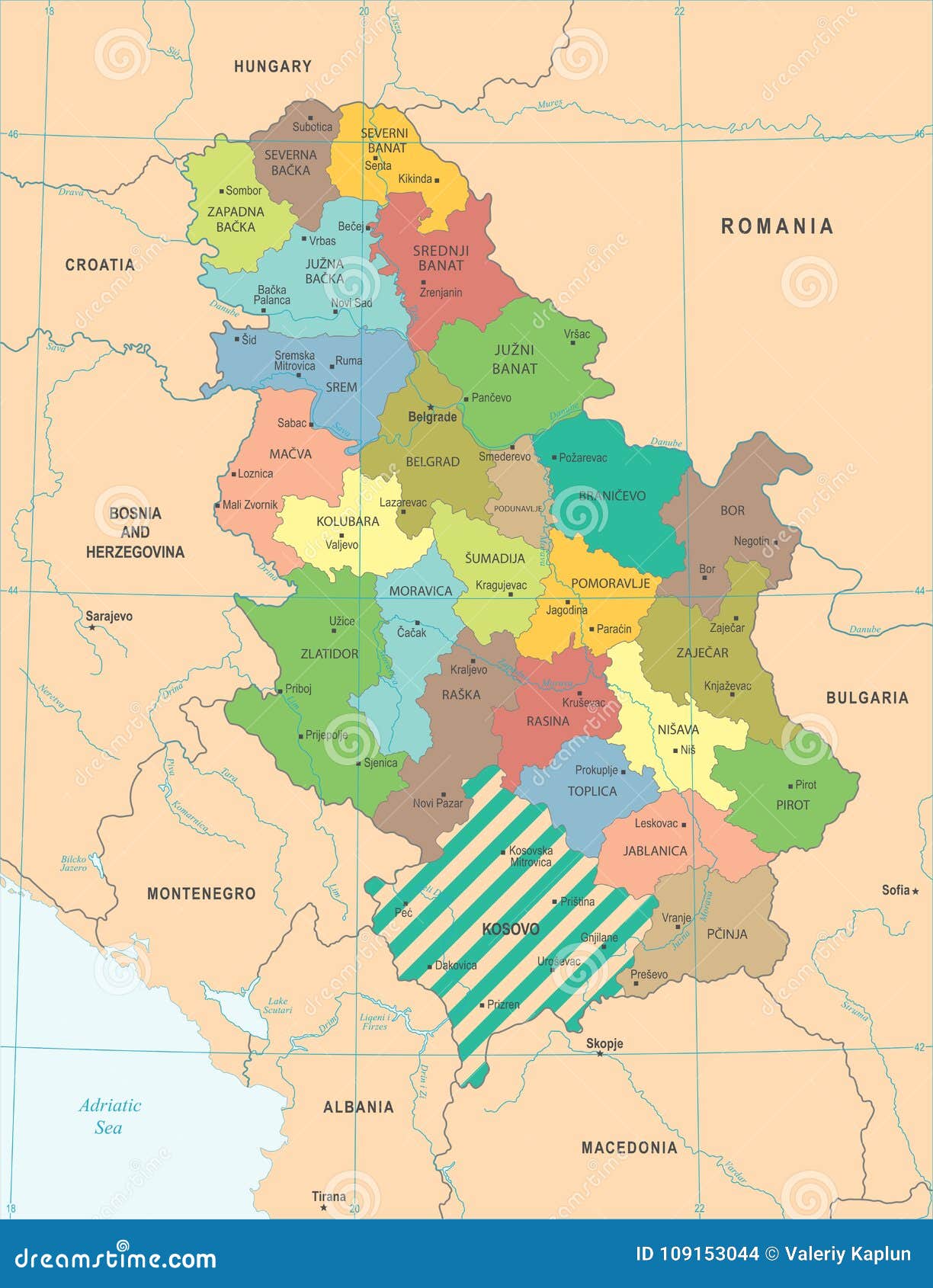 共和国塞尔维亚-地图 向量例证. 插画 包括有 映射, 图象, 城市, 国家（地区）, 蓝色, 塞尔维亚人 - 79284770