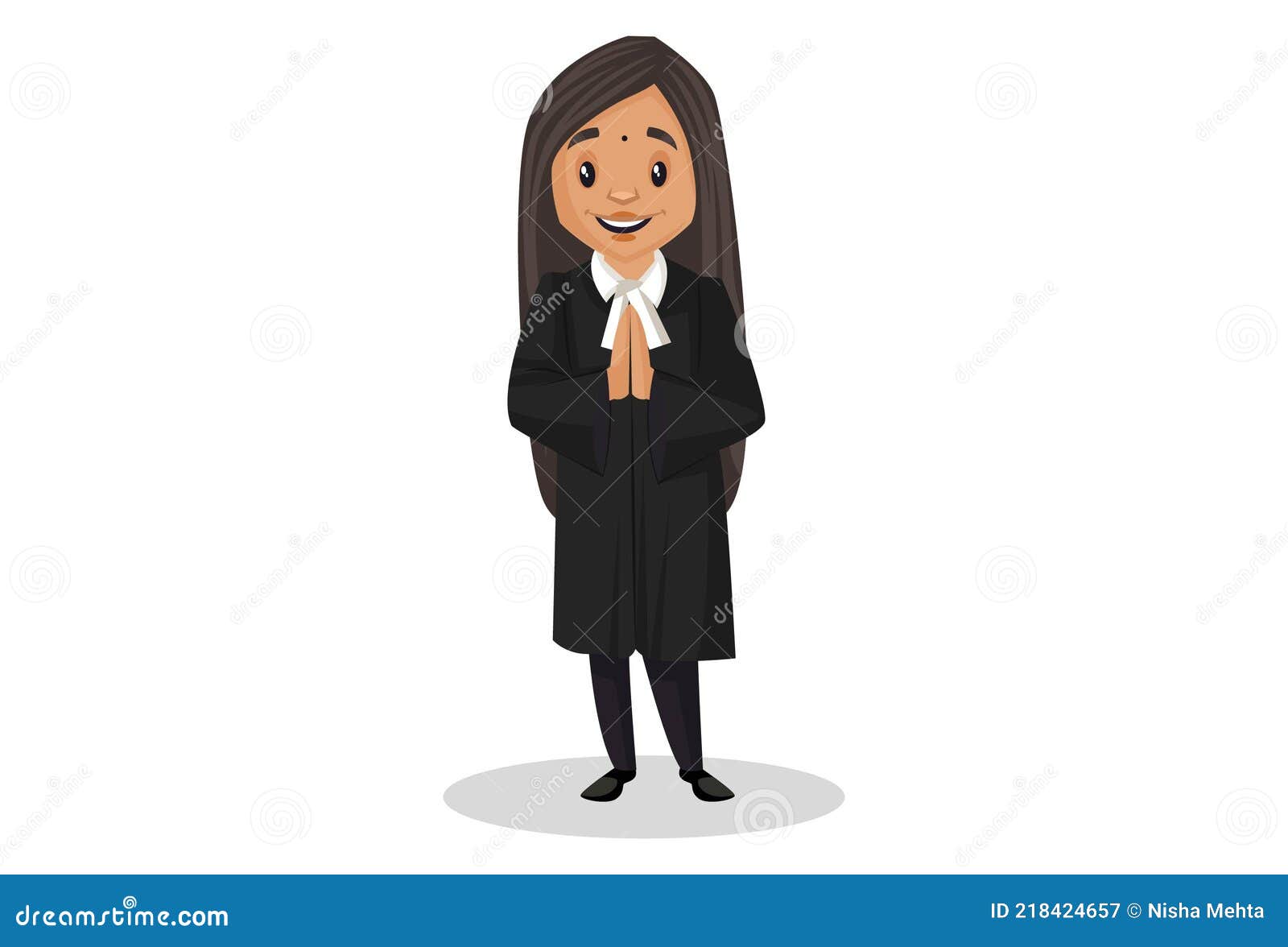 女法官矢量图动画插图 向量例证. 插画 包括有 外套, 快乐, 锤子, 犯罪, 动画片, 现场, 律师 - 218424666