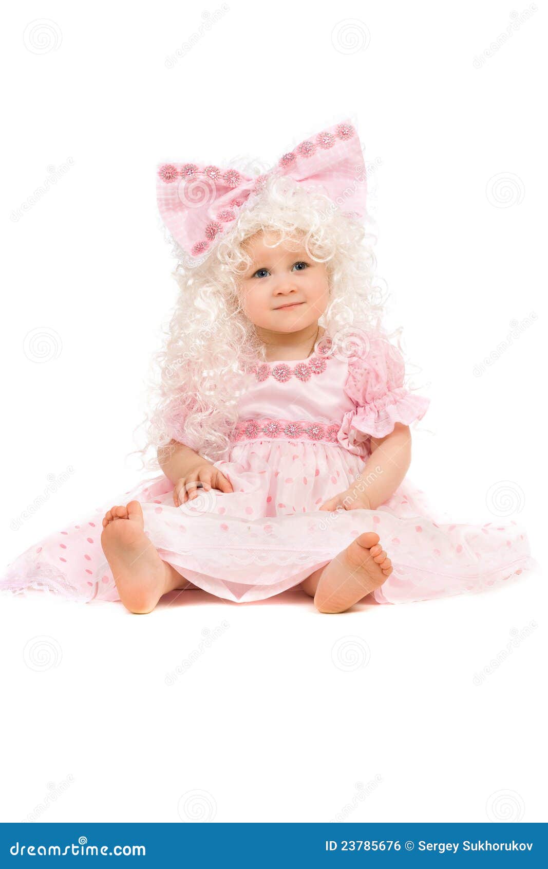 儿童礼服粉色甜美露背蝴蝶结女宝宝周岁生日礼服蓬蓬纱女童公主裙-阿里巴巴