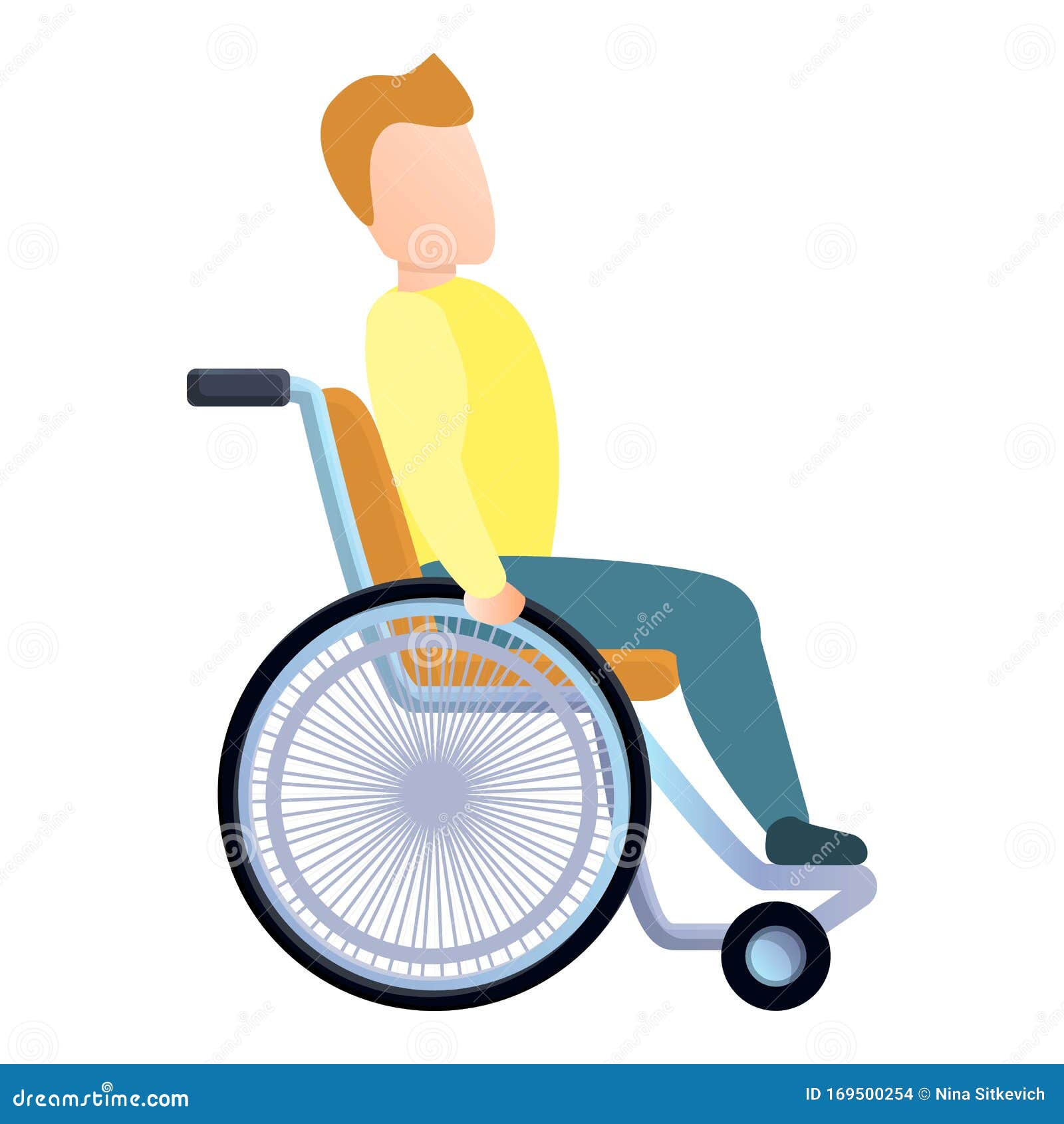 矢量插图孤立在白色背景。医院里的黑白轮椅。卡通平面风格的对象。标识、医疗服务、医院、图标设计。插画图片素材_ID:393422372-Veer图库