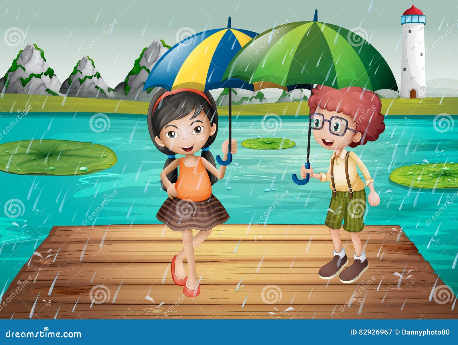 站在雨中的动漫女孩背景 城市雨天 动漫电脑壁纸 - Like壁纸网